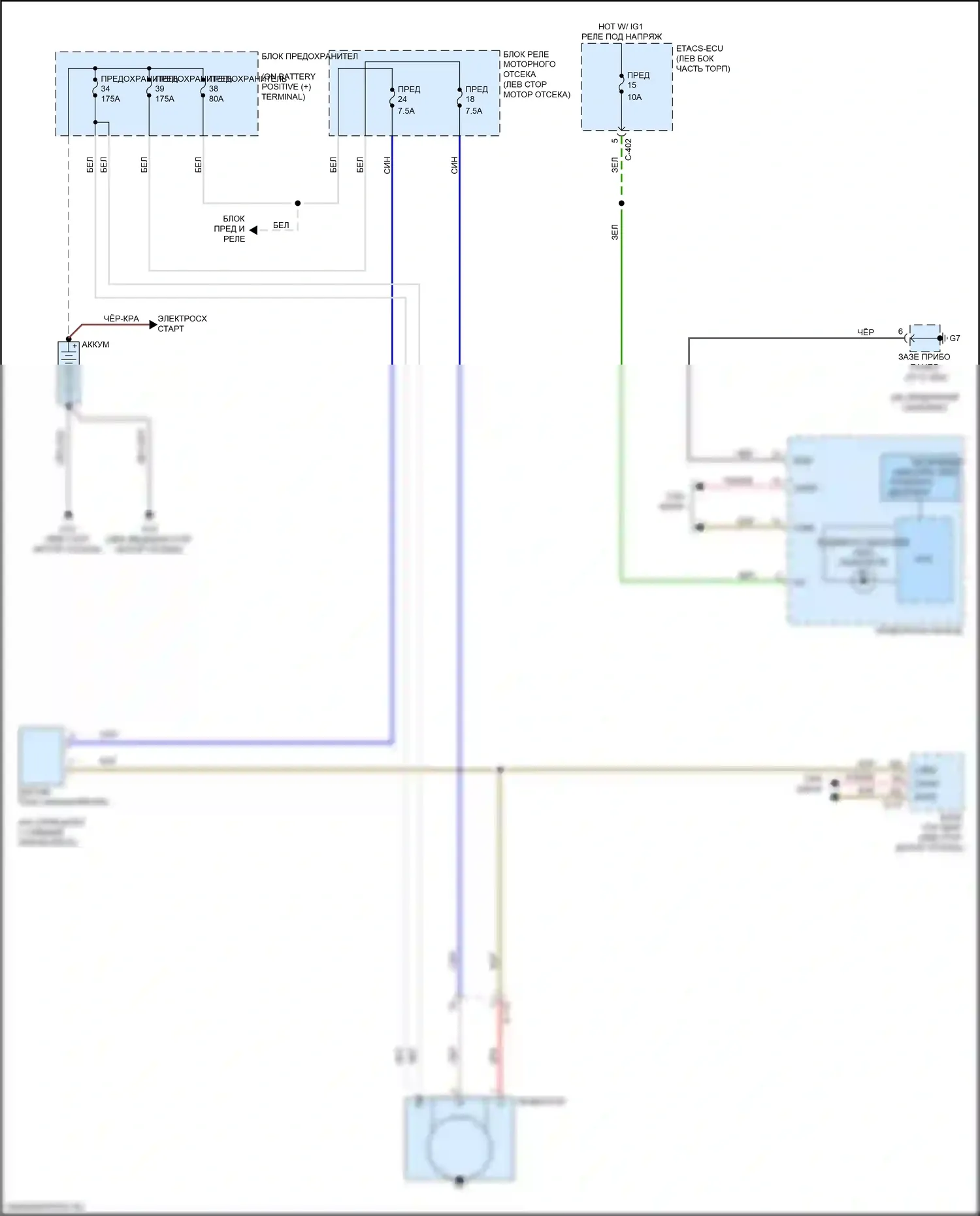 Eclipse Cross Mitsubishi I (2017-2022): Электросхема генератора 