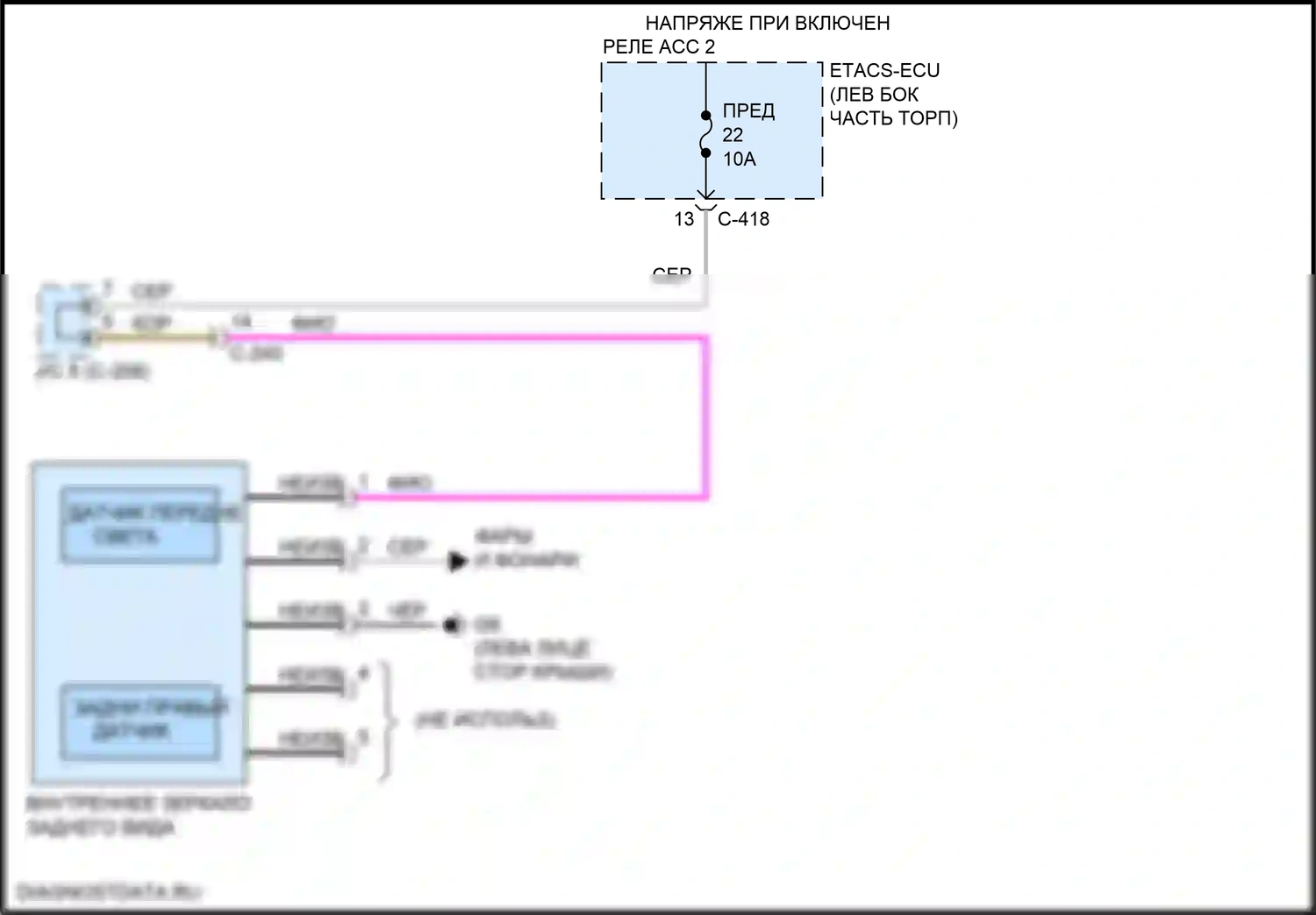 Eclipse Cross Mitsubishi I (2017-2022): Автоматическая электросхема дневного/ночного зеркала, без универсального открывателя гаражных дверей 
