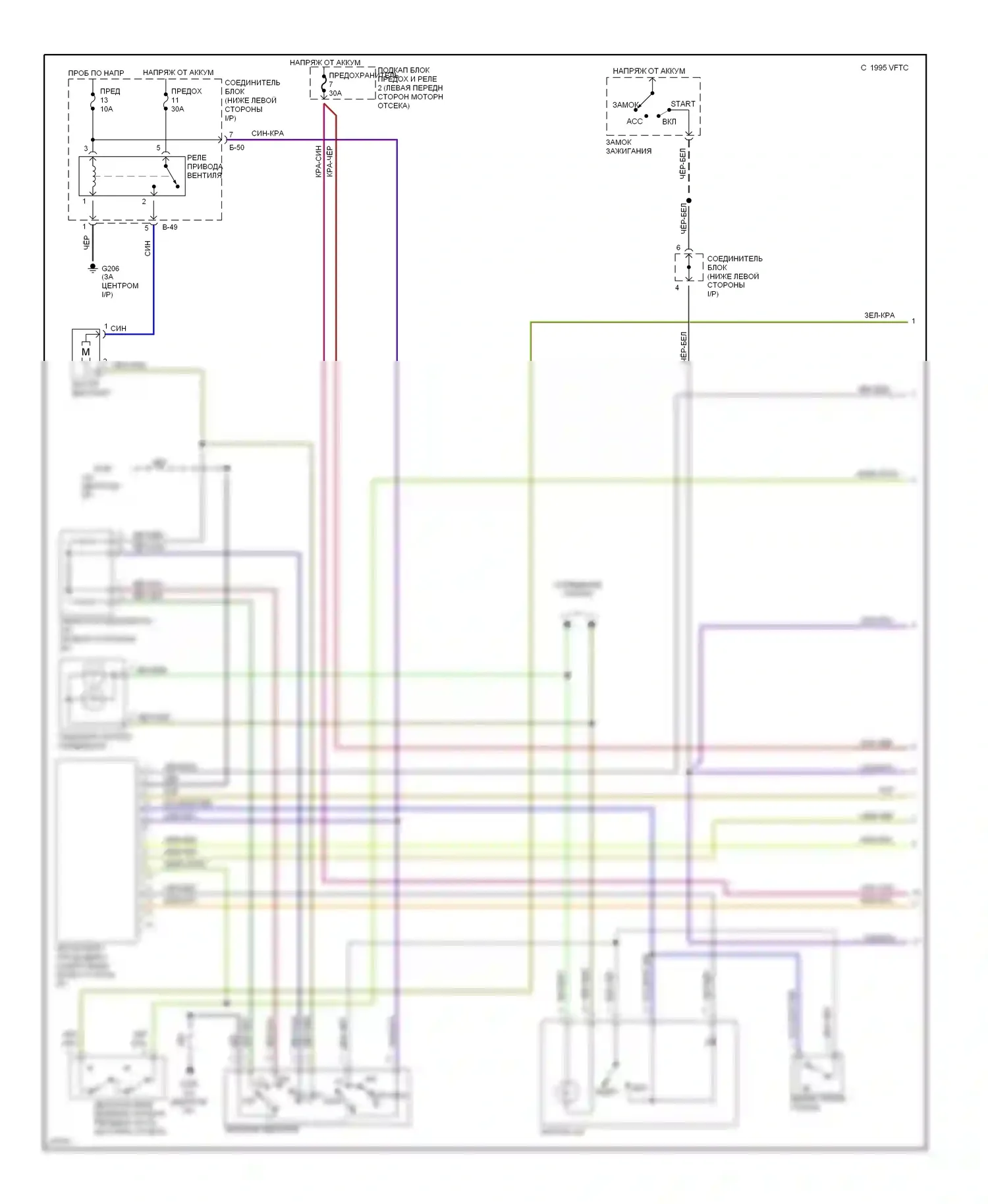 Eclipse Mitsubishi II (1994-1999): 2,0л, электросхема кондиционера, автоматическая коробка передач (1 из 2) 