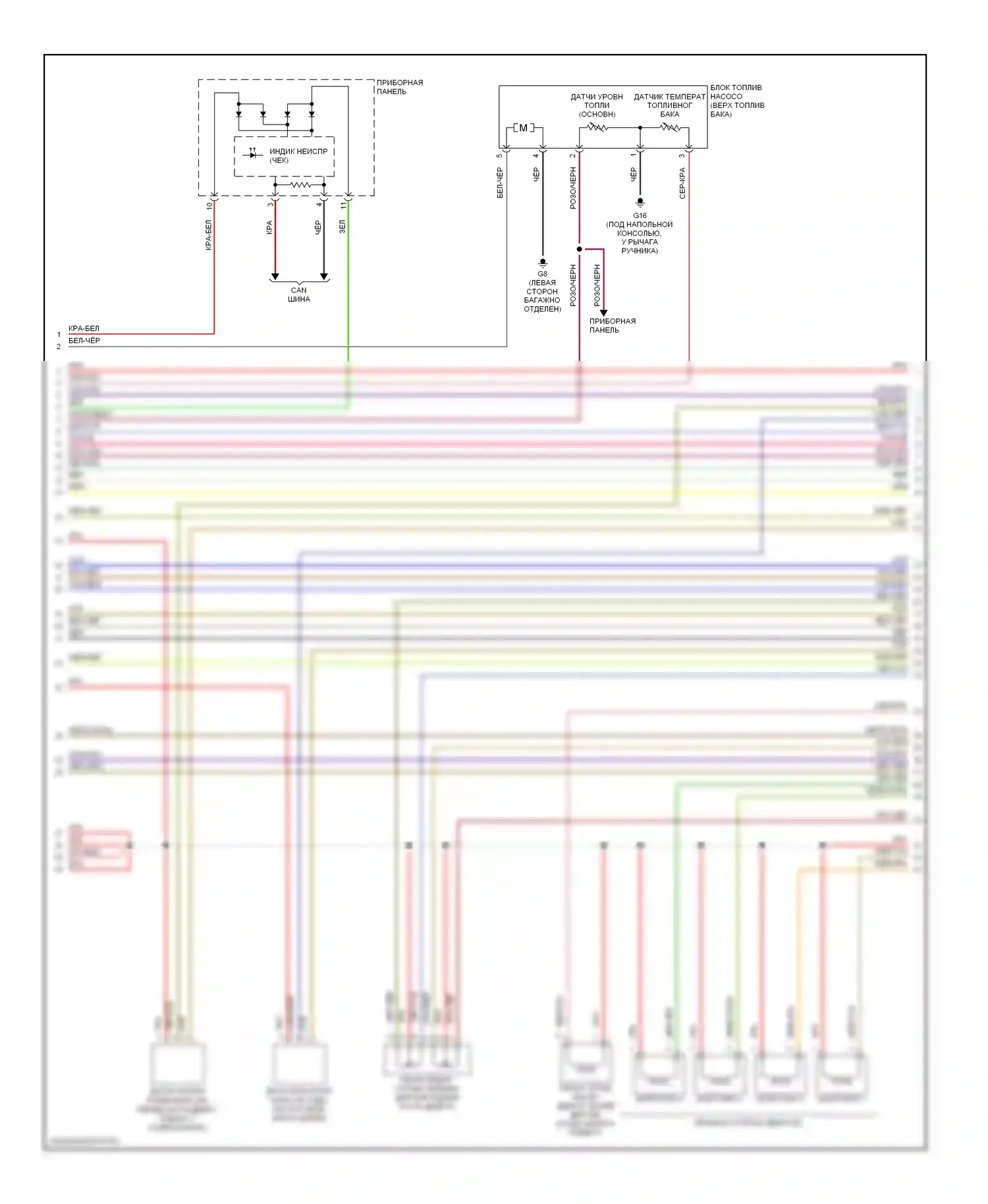 Eclipse Mitsubishi IV (2005-2008): Электросхема двигателя 2.4l, ручной коробки передач (3 из 4) 