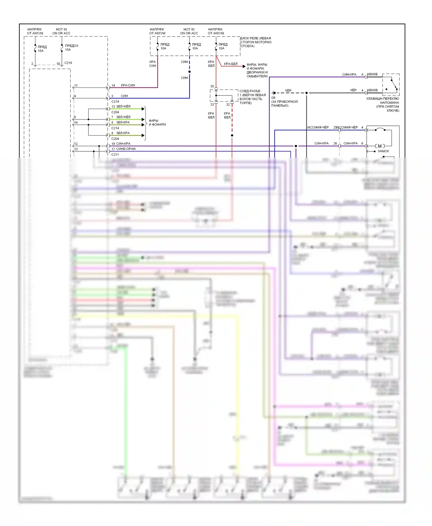 Galant Mitsubishi IX рестайлинг 2 (2008-2012): Электросхема защиты от взлома 