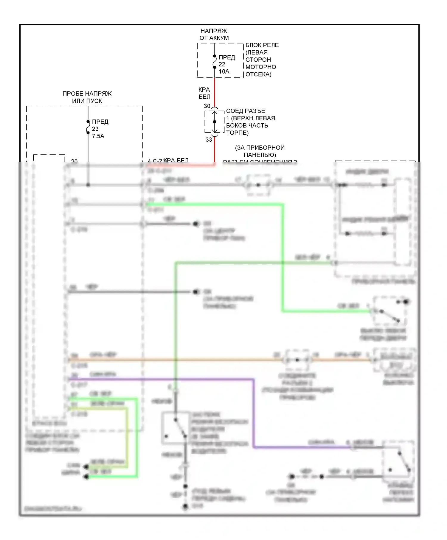 Galant Mitsubishi IX рестайлинг (2006-2009): Электросхема утора 