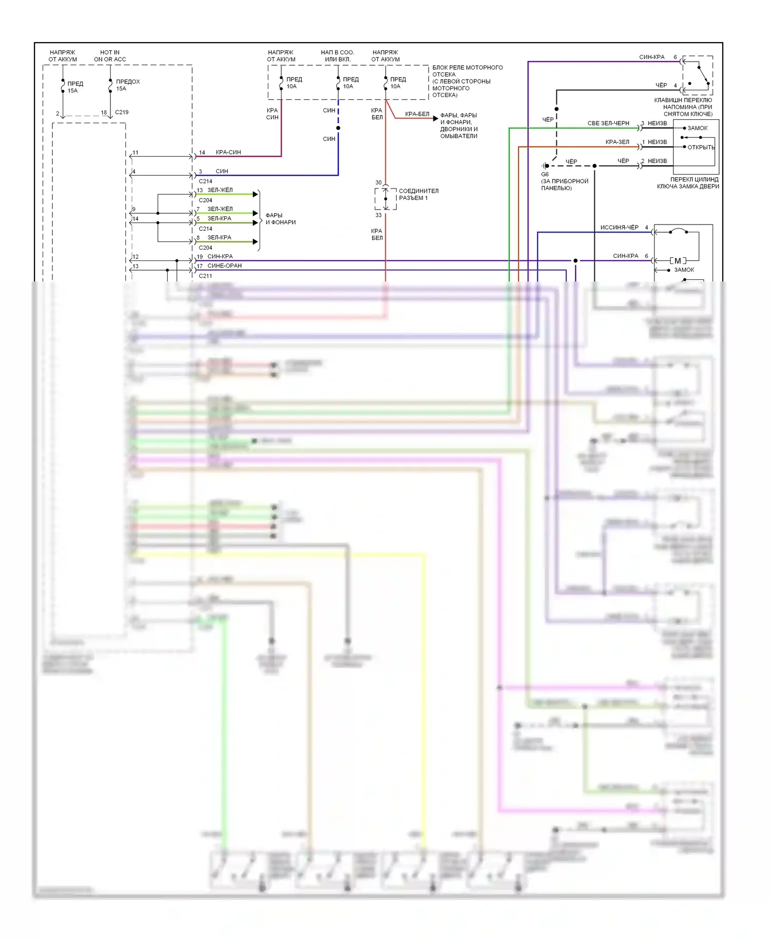 Galant Mitsubishi IX (2003-2006): Электросхема защиты от взлома 