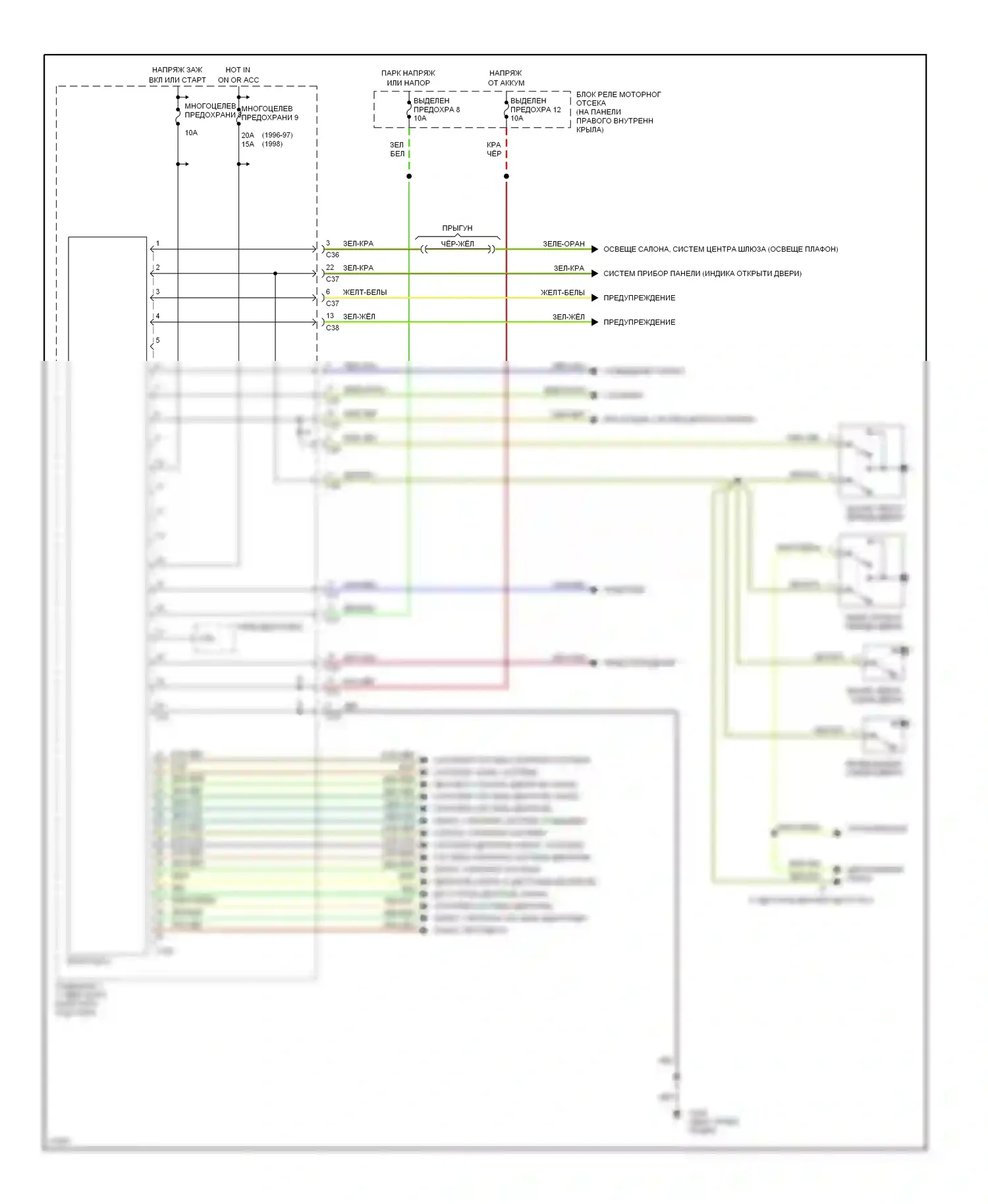 Galant Mitsubishi VIII (1996-1999): Электросхемы компьютера тела 