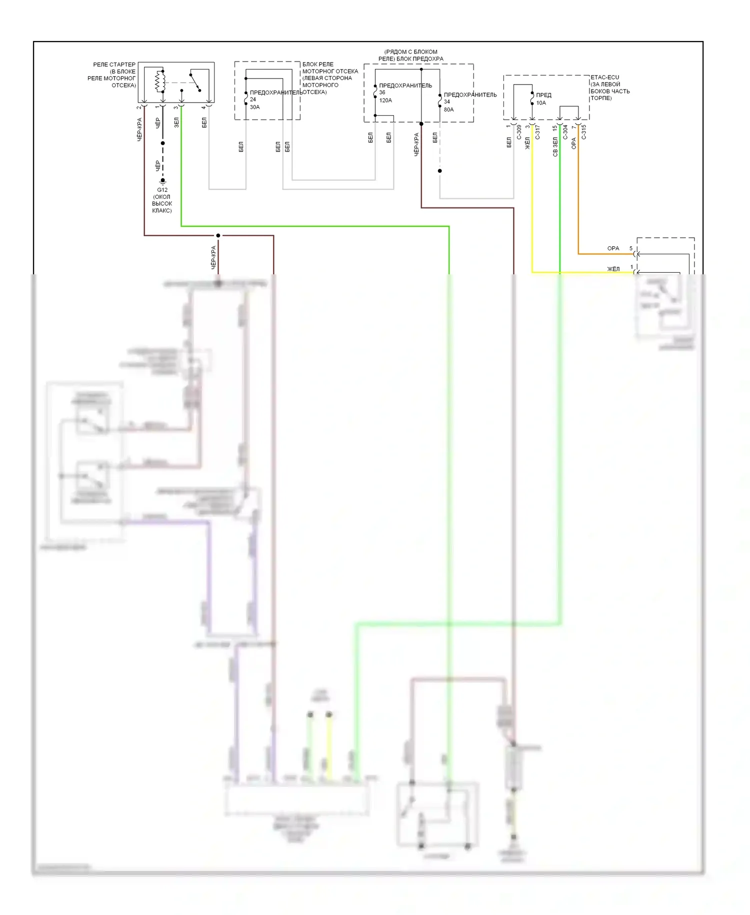 Lancer Mitsubishi IX рестайлинг (2005-2010): Электросхема стартера, эволюция 