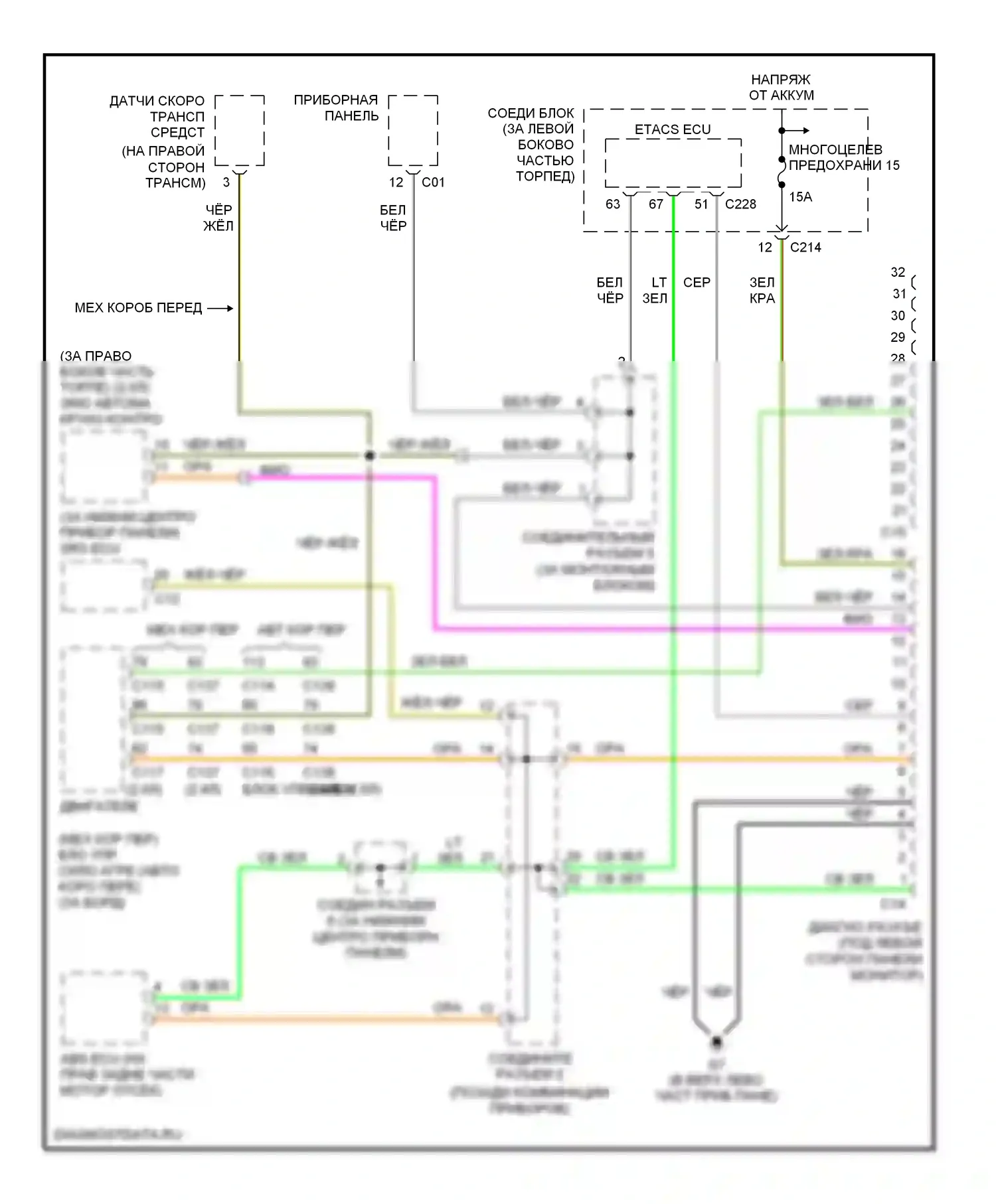 Lancer Mitsubishi IX (2000-2007): Can шина электросхема, за исключением эволюции 