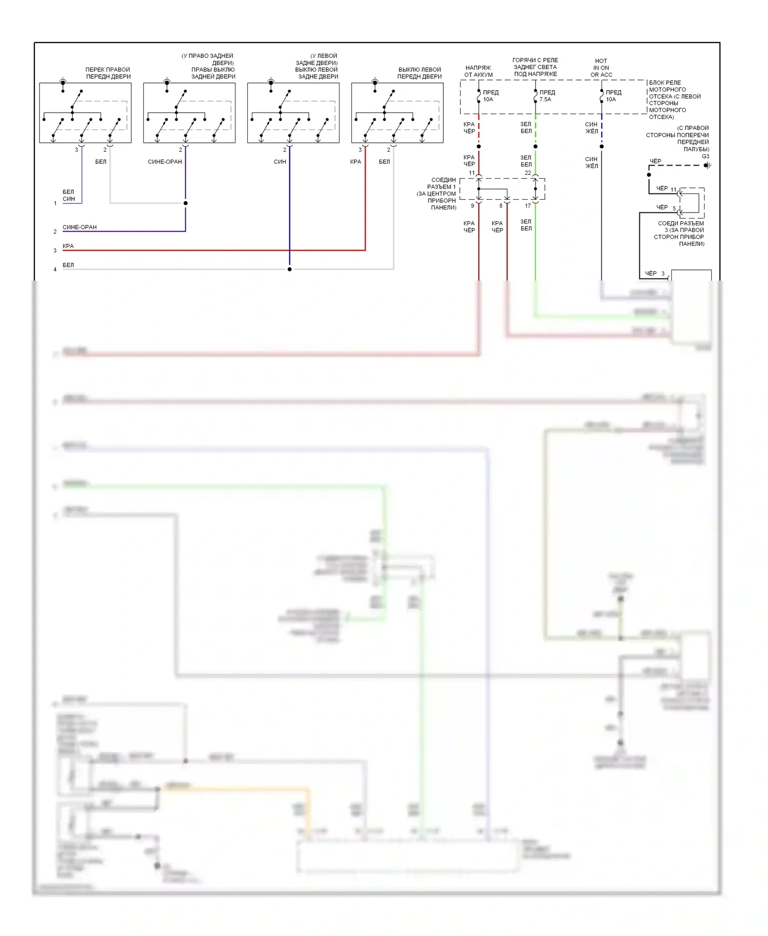Lancer Mitsubishi IX (2000-2007): Электросхема приборной панели, эволюция (2 из 2) 