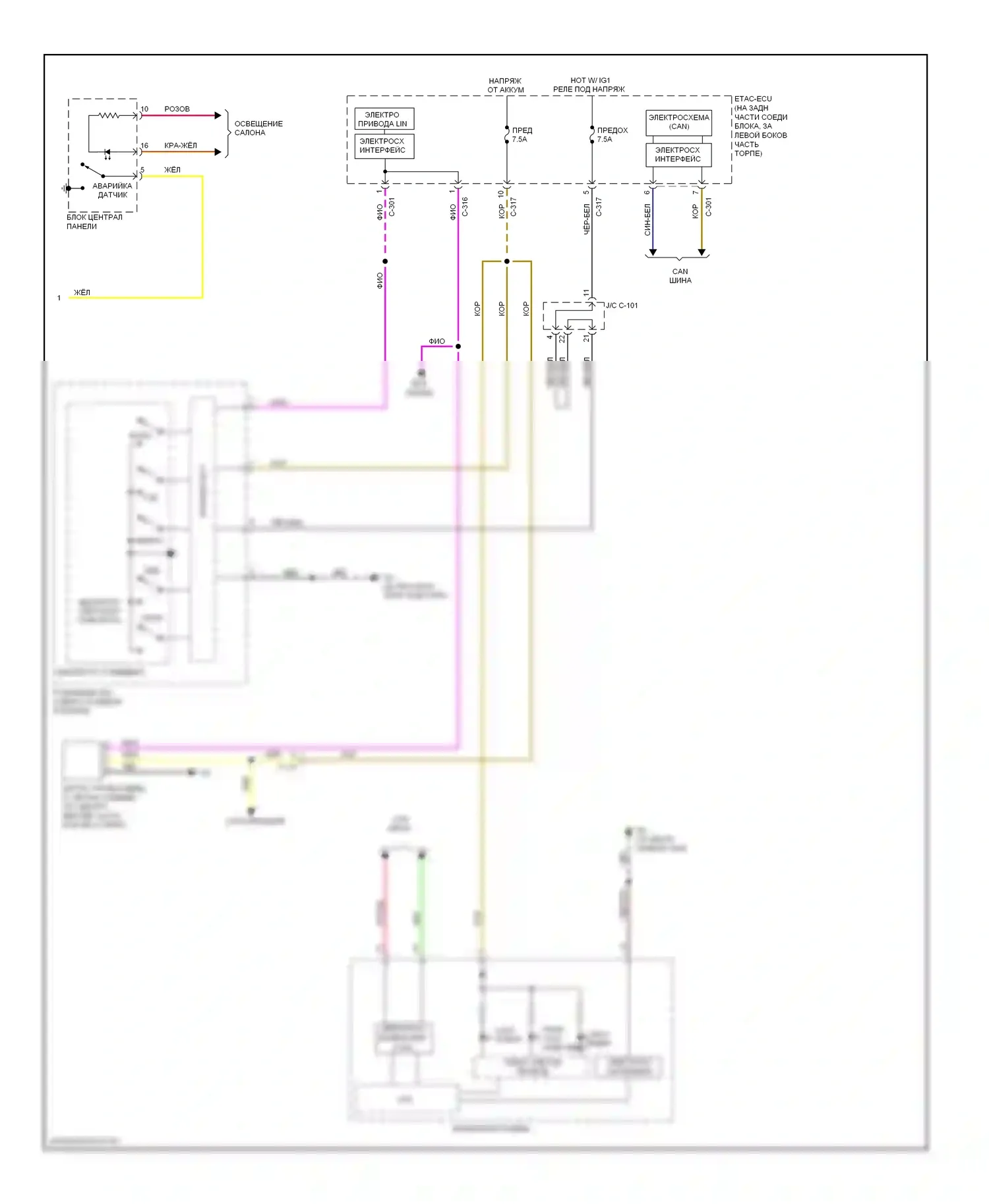 Lancer Mitsubishi X рестайлинг (2011-2015): Электросхема фар и фонарей, эволюция (2 из 2) 