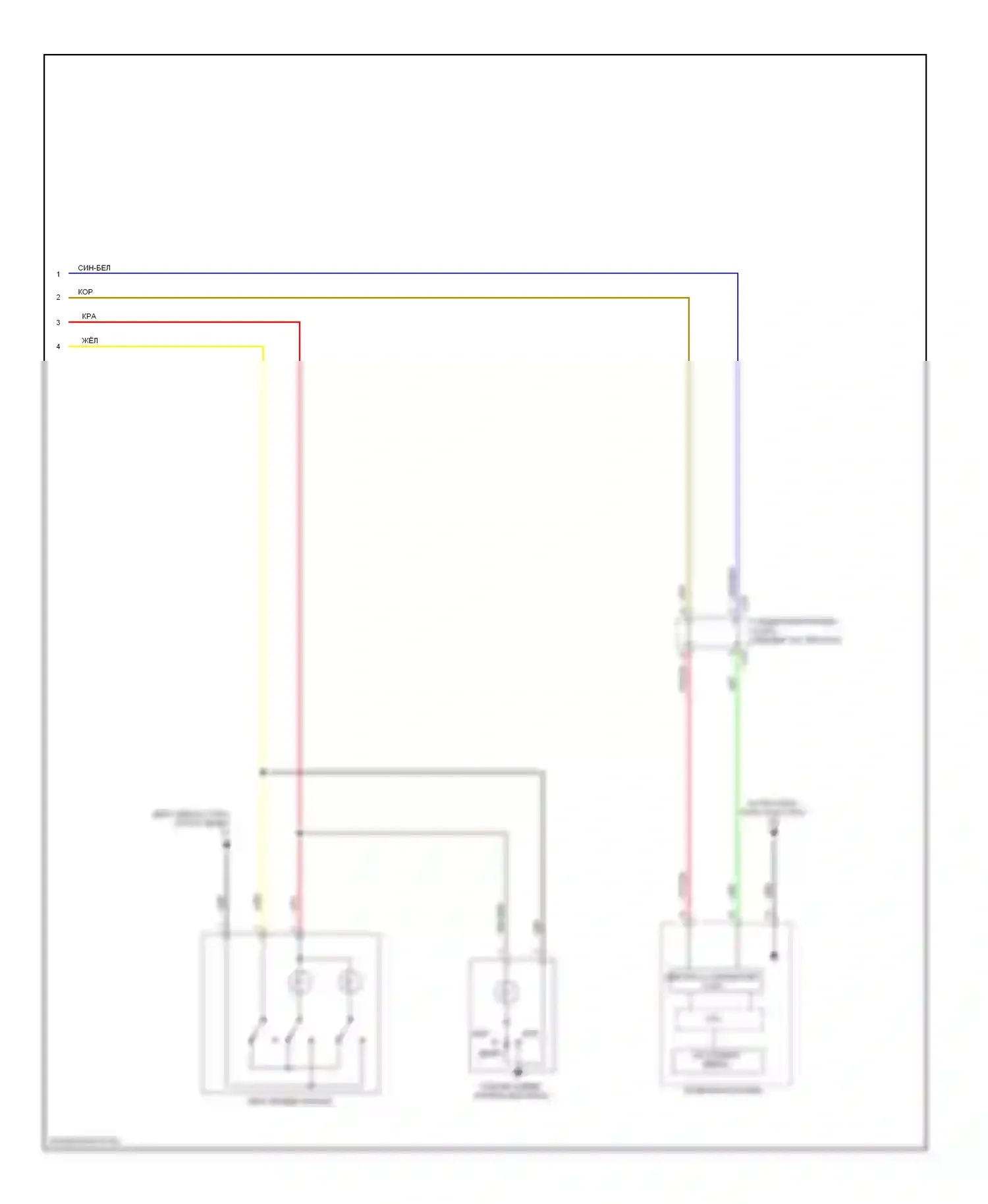 Lancer Mitsubishi X рестайлинг (2011-2015): Электросхема освещения салона, кроме эволюции (2 из 2) 