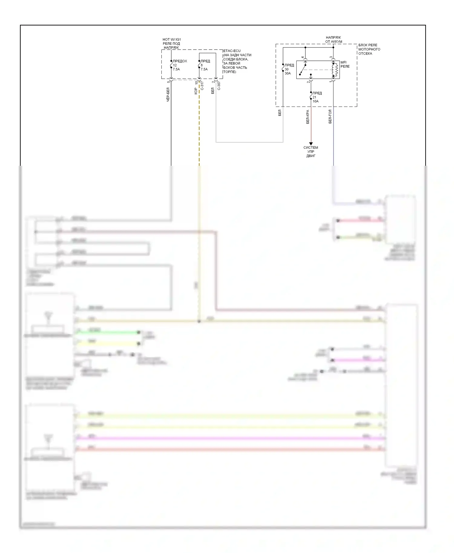 Lancer Mitsubishi X рестайлинг (2011-2015): Электросхема иммобилайзера, кроме эволюции 