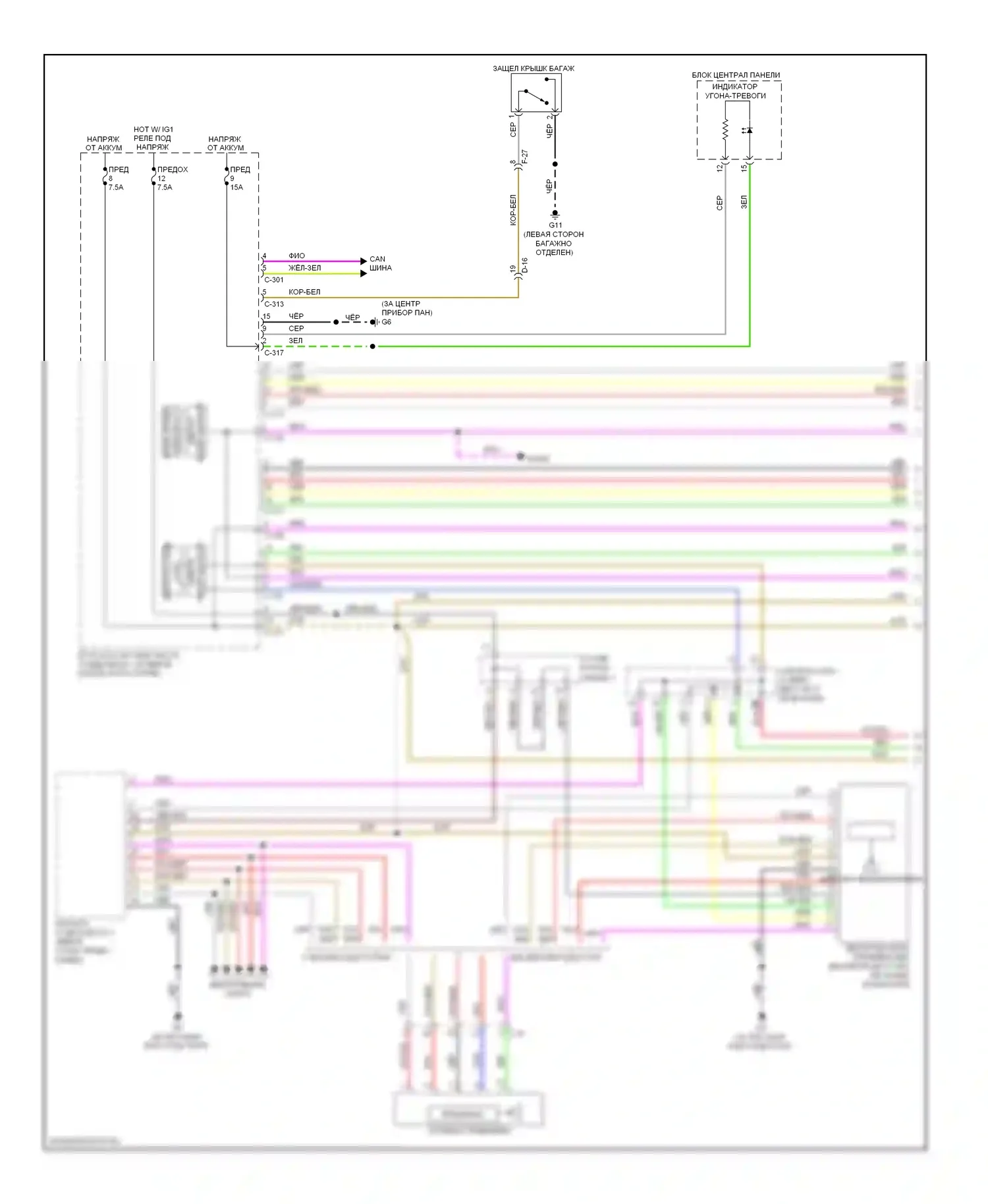 Lancer Mitsubishi X рестайлинг (2011-2015): Электросхема защиты от взлома, эволюция (1 из 2) 