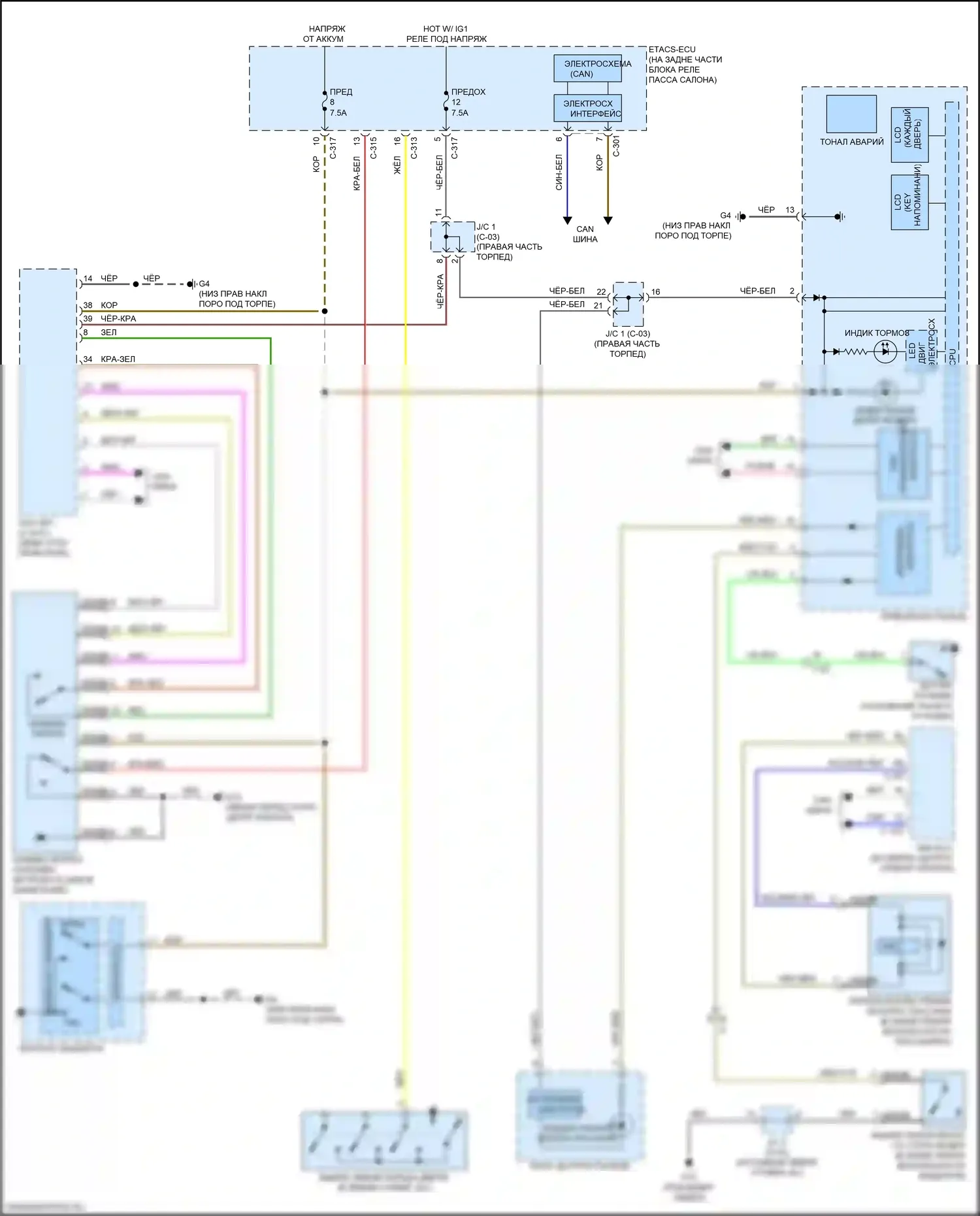 Lancer Mitsubishi X рестайлинг 2 (2015-2017): Электросхема утора 