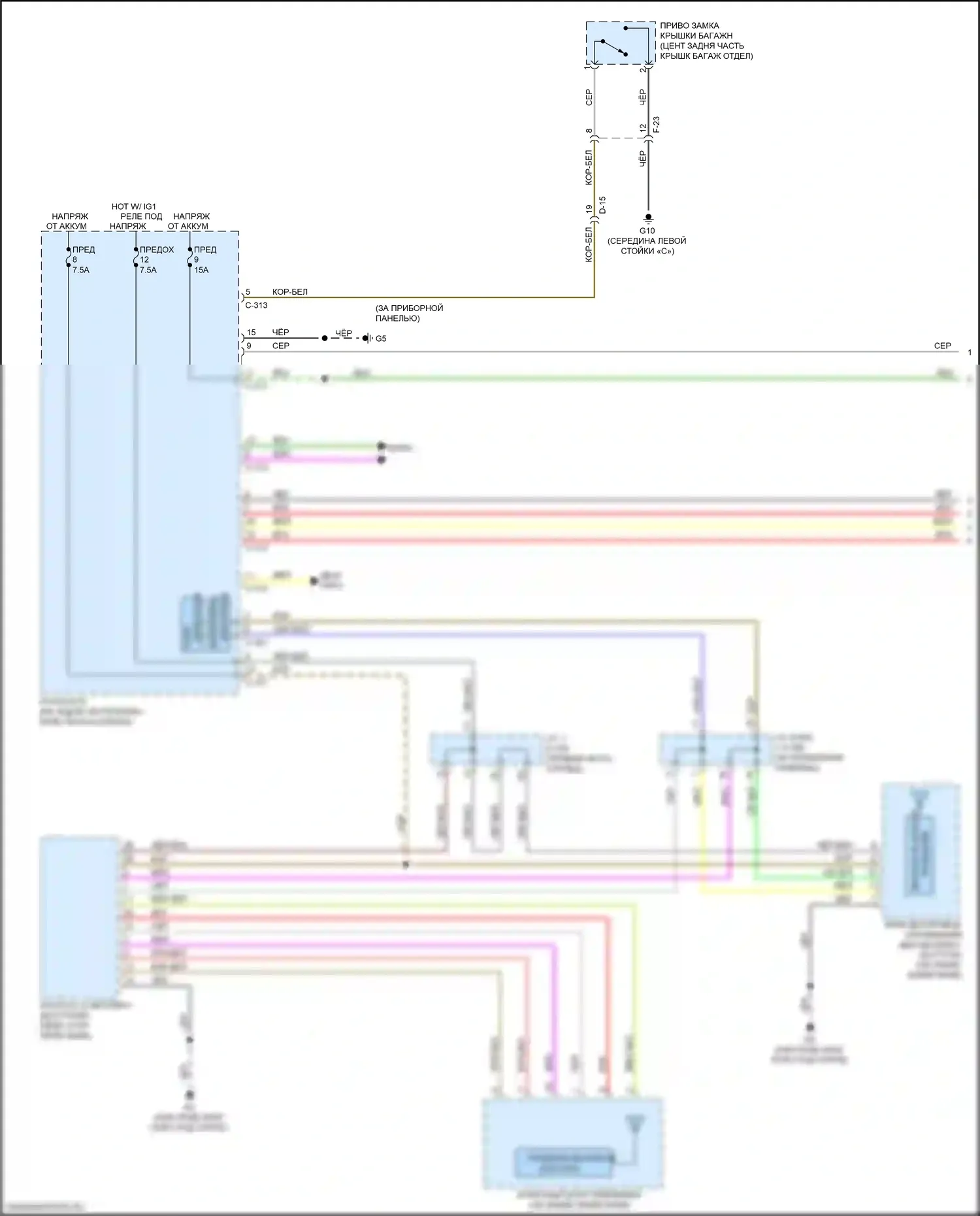 Lancer Mitsubishi X рестайлинг 2 (2015-2017): Электросхема защиты от взлома (1 из 2) 