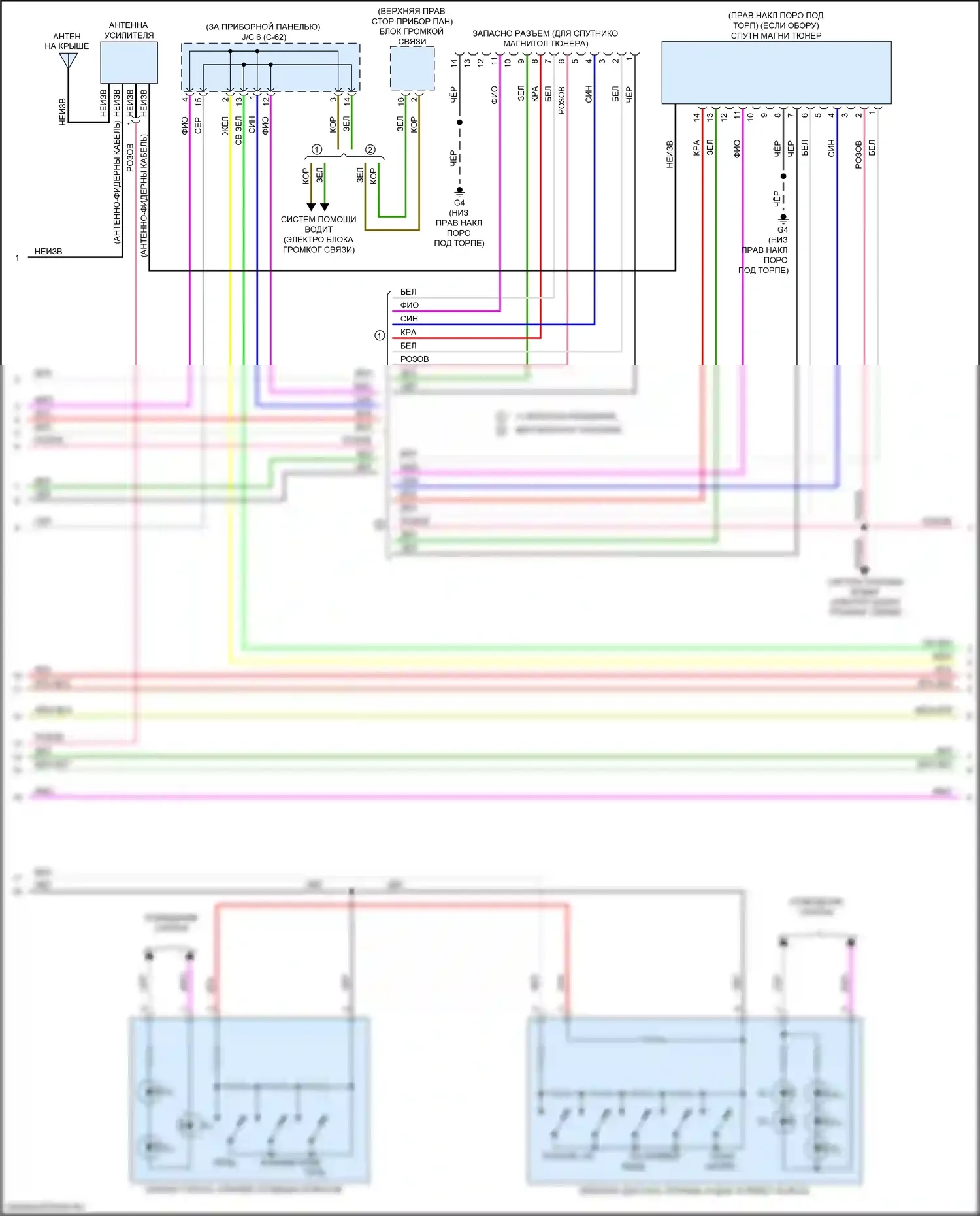 Lancer Mitsubishi X рестайлинг 2 (2015-2017): Электросхема навигации (2 из 3) 