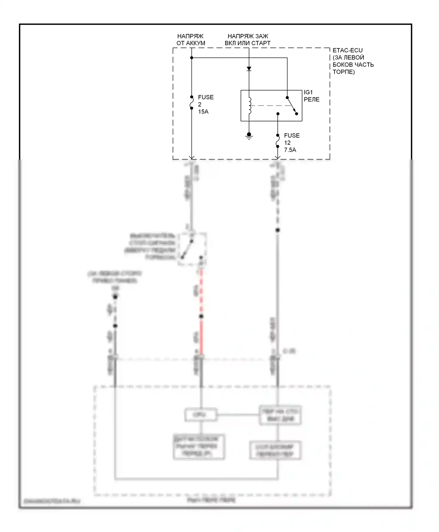 Lancer Mitsubishi X (2007-2010): Электросхема блокировки селектора, эволюция 