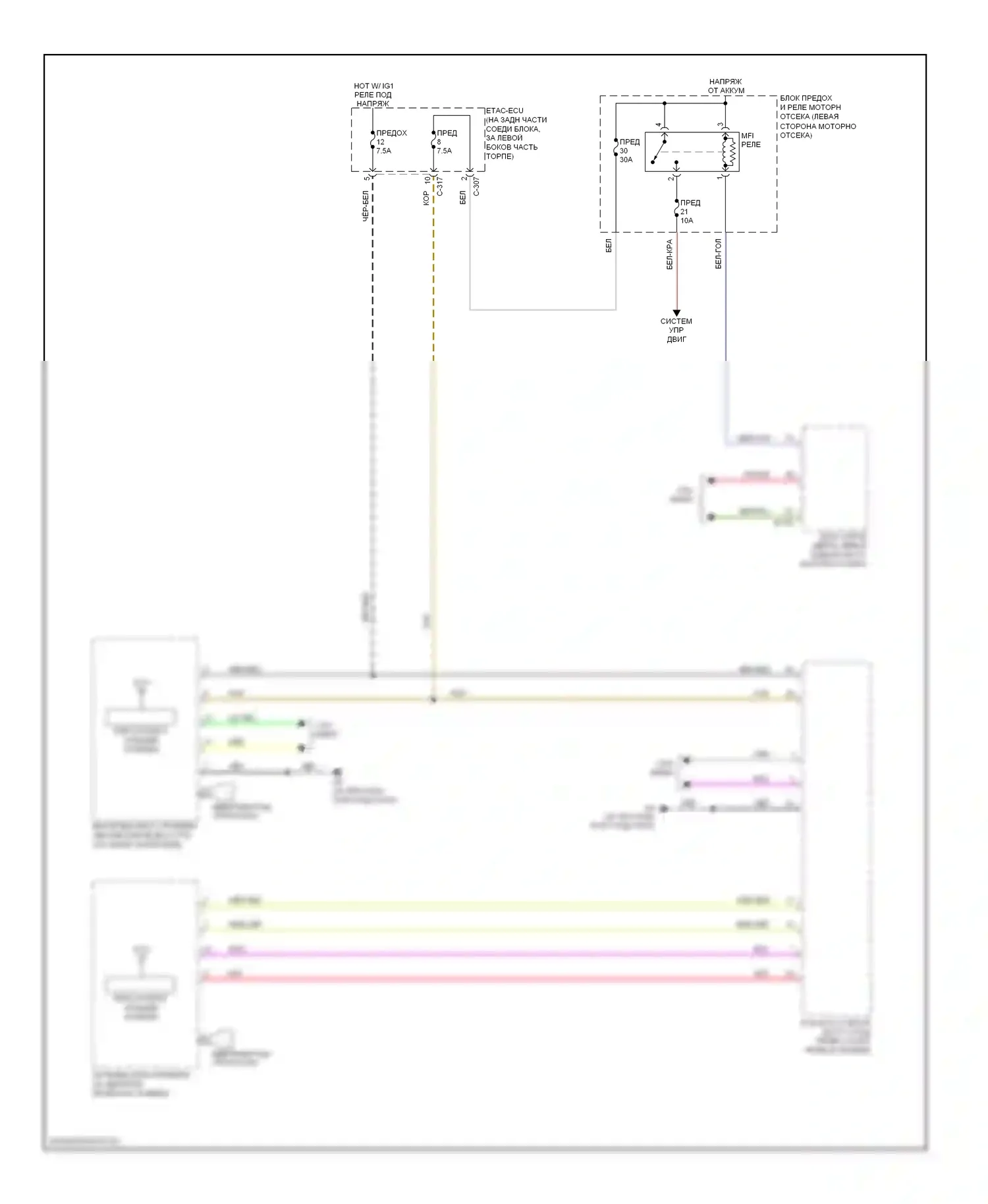 Lancer Mitsubishi X (2007-2010): Электросхема иммобилайзера, кроме эволюции 