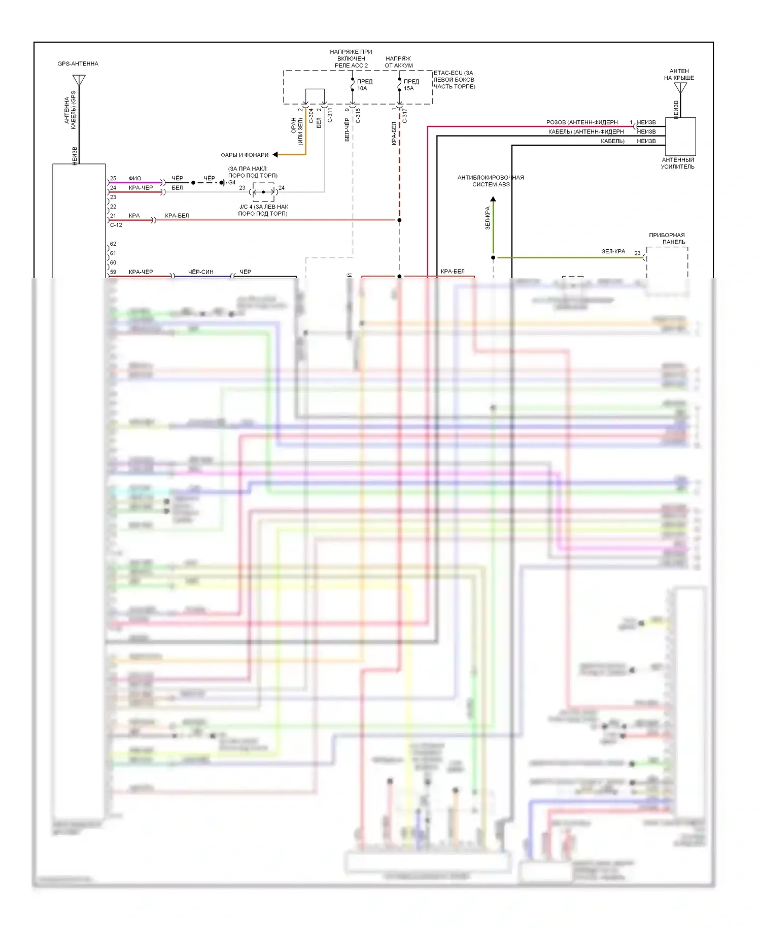 Lancer Mitsubishi X (2007-2010): Электросхема навигации, эволюция (1 из 3) 