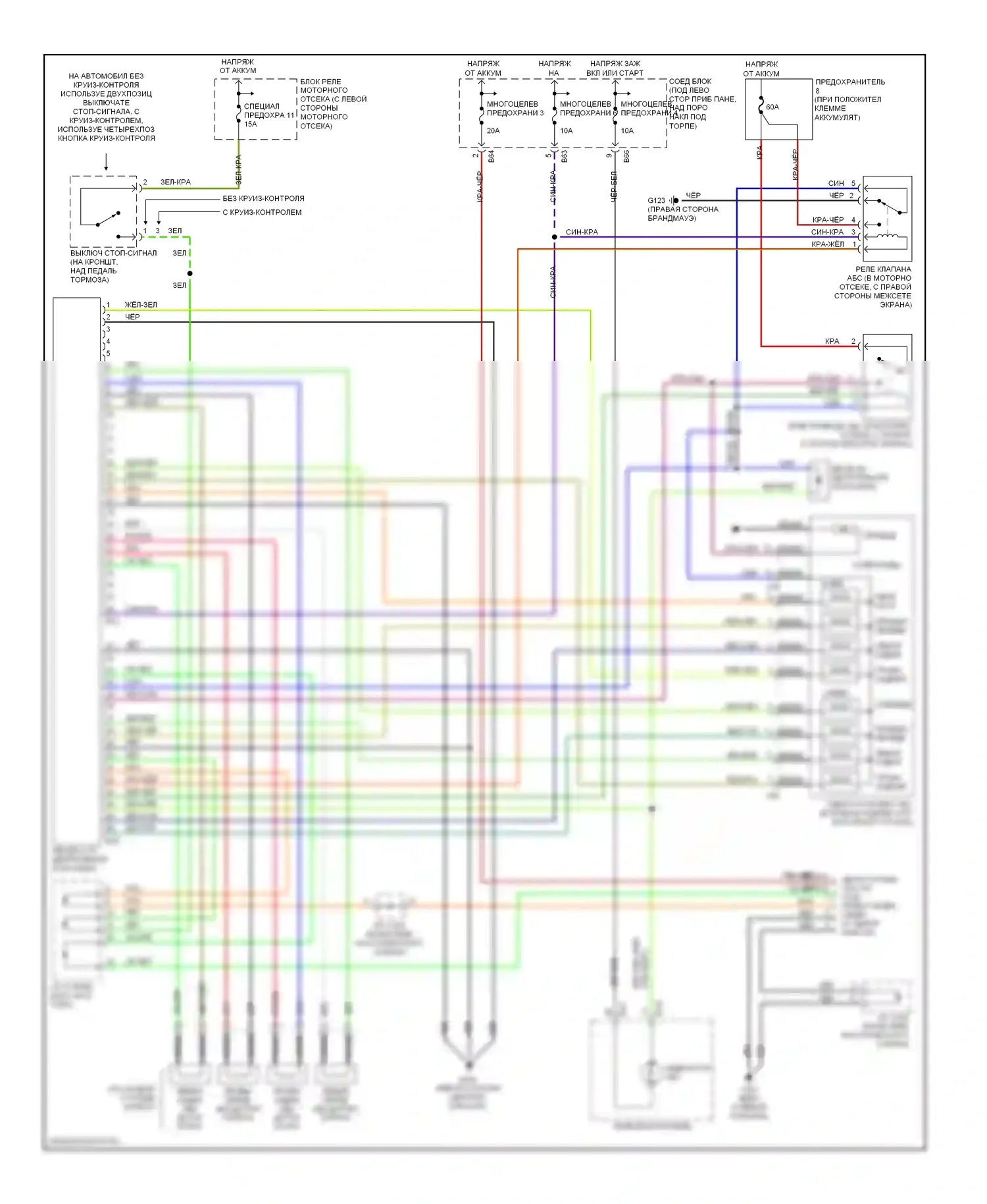 Mirage Mitsubishi V (1995-2003): Электросхемы антиблокировочной системы abs 