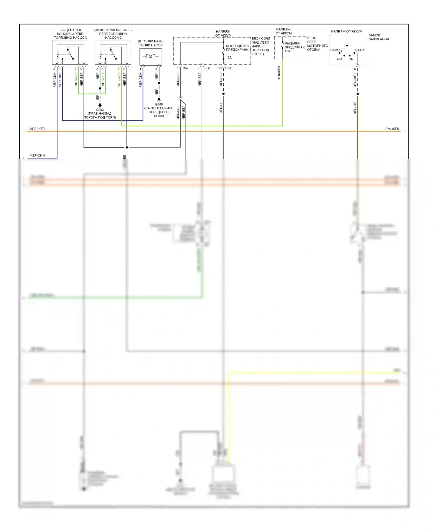 Mirage Mitsubishi V (1995-2003): Электросхема двигателя 1.5ls, с механической коробкой передач (2 из 3) 