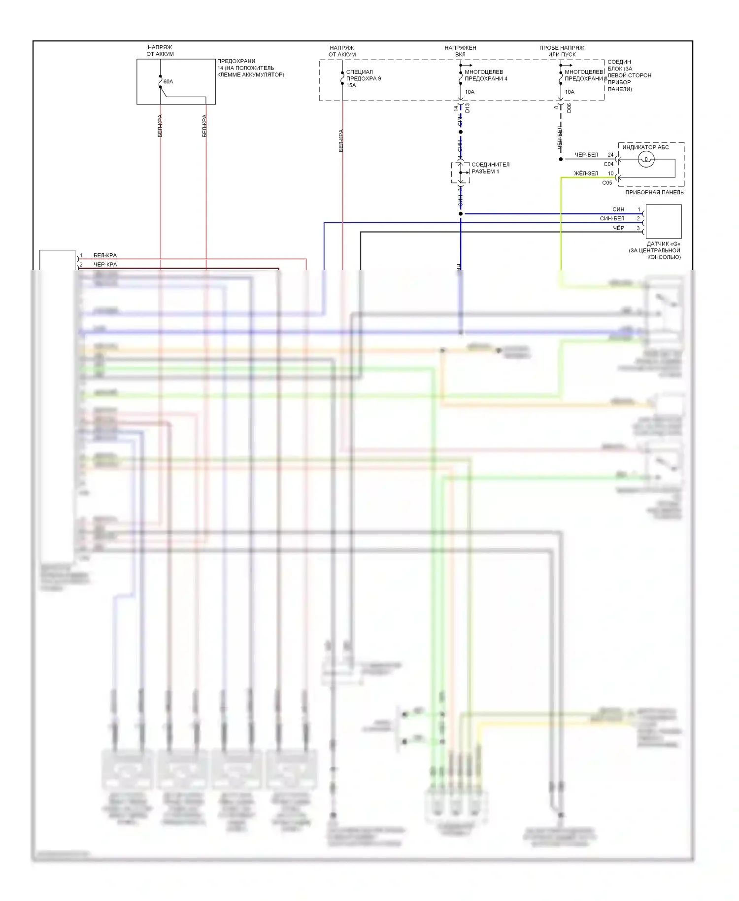 Montero Mitsubishi III (1999-2006): Антиблокировочная система abs электросхема, 4-х колесный привод 