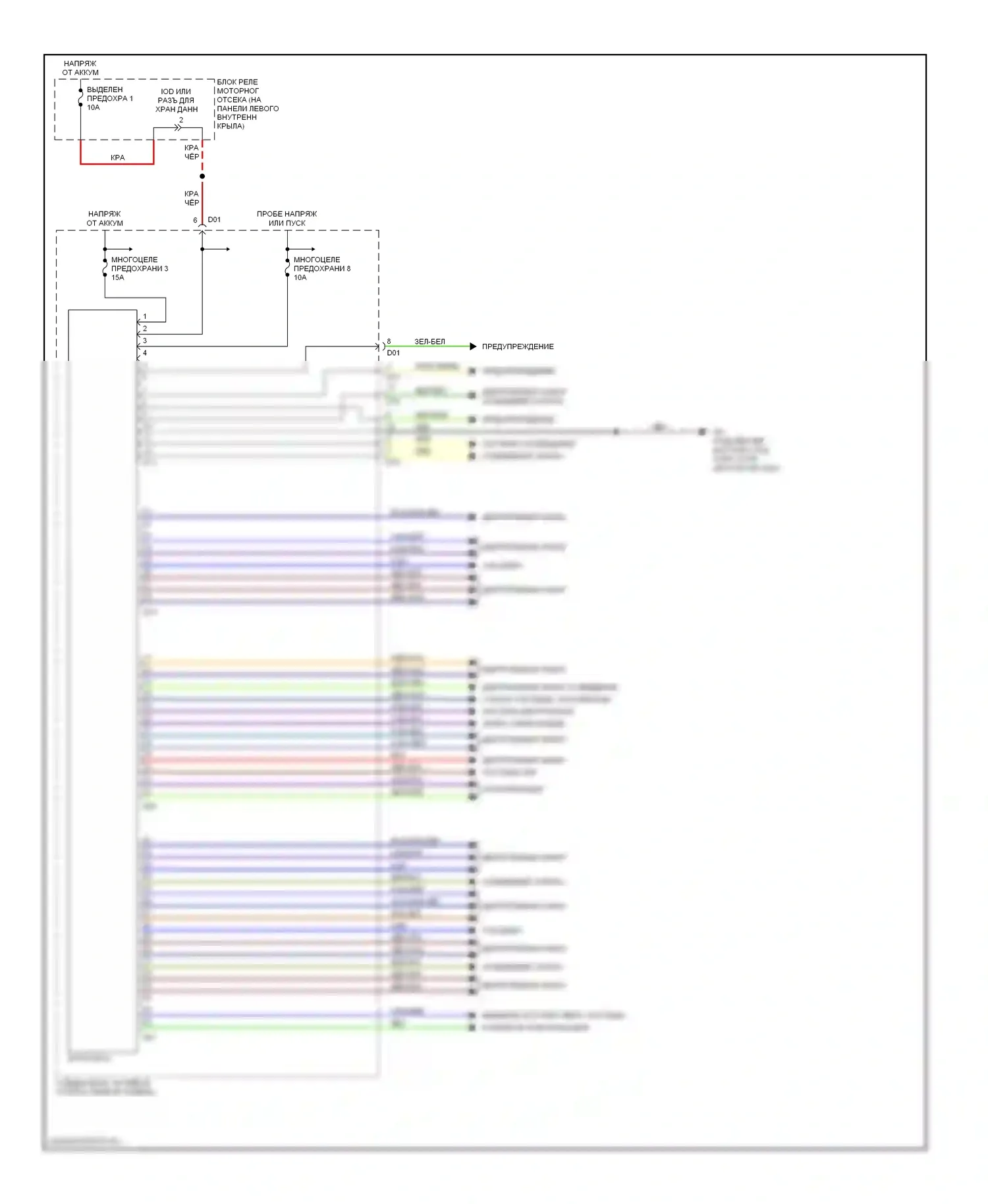 Montero Mitsubishi III (1999-2006): Электросхема блоков управления кузовом 