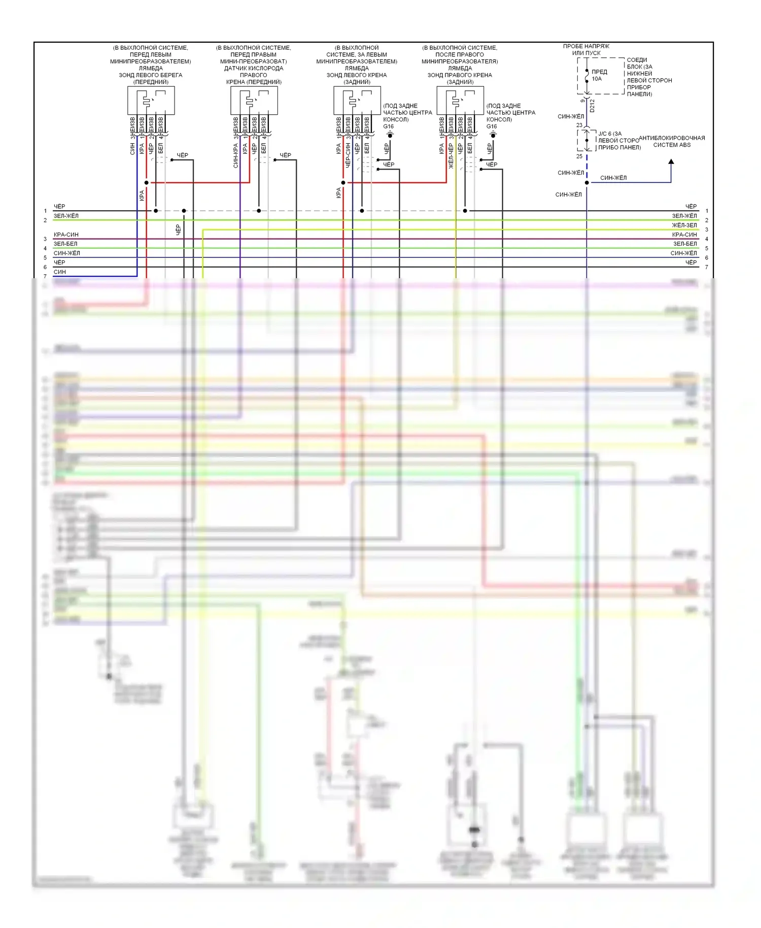 Montero Mitsubishi III (1999-2006): Электросхема двигателя 3.8l (4 из 5) 