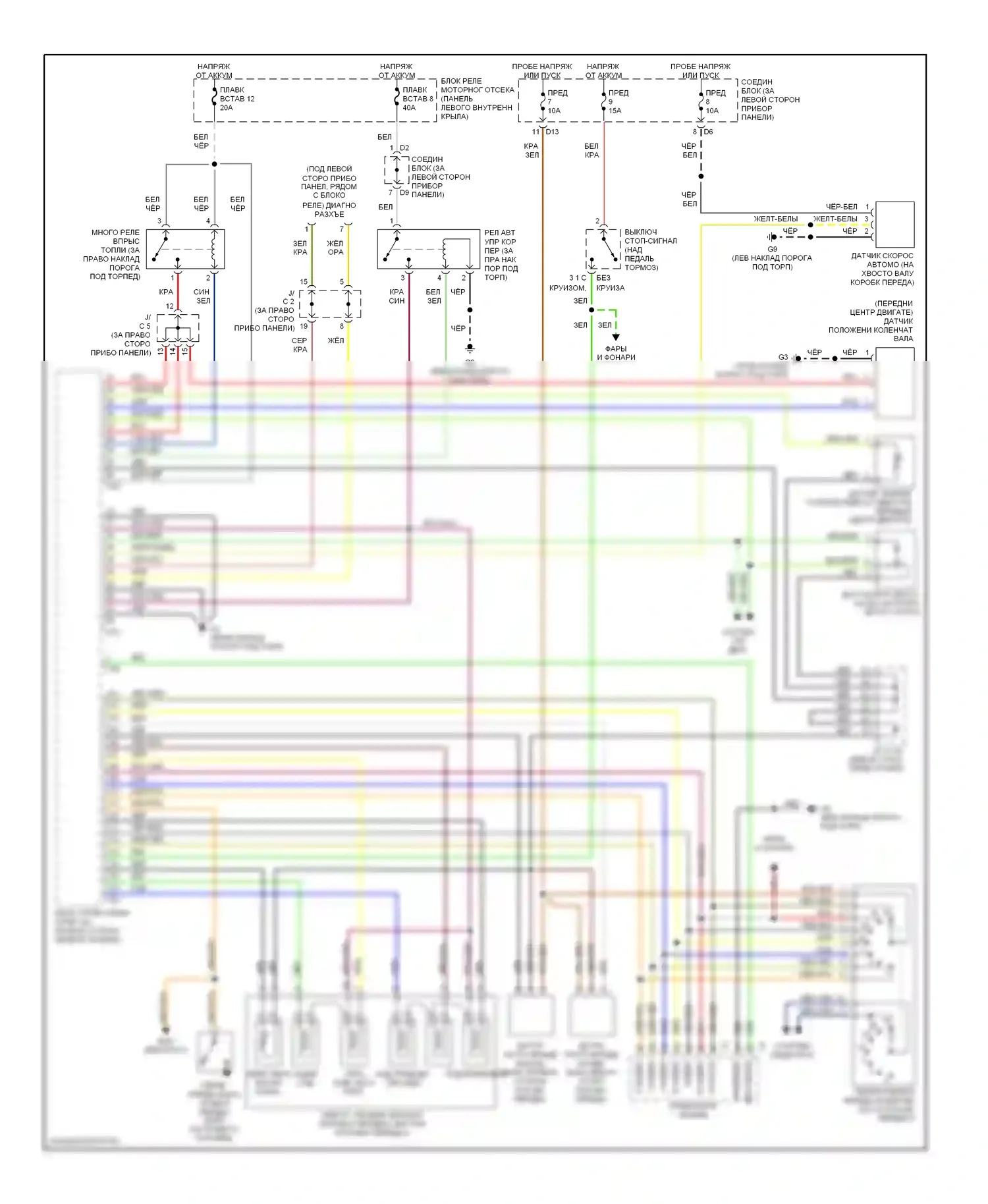 Montero Mitsubishi III (1999-2006): Электросхема автоматической коробки передач 