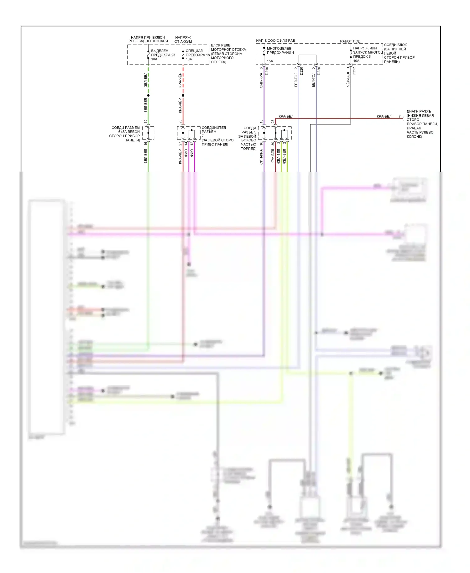 Montero Mitsubishi III (1999-2006): Электросхема расходомера rv 