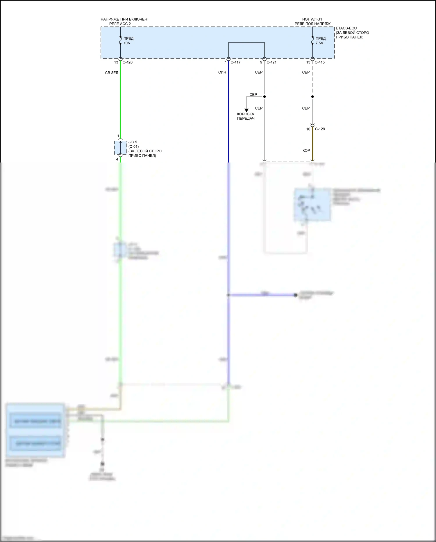 Outlander Mitsubishi III рестайлинг 3 (2018-2024): Автоматическая анти-ослепительная внутри зеркальная электросхема, без универсального гаражного дверного замка 