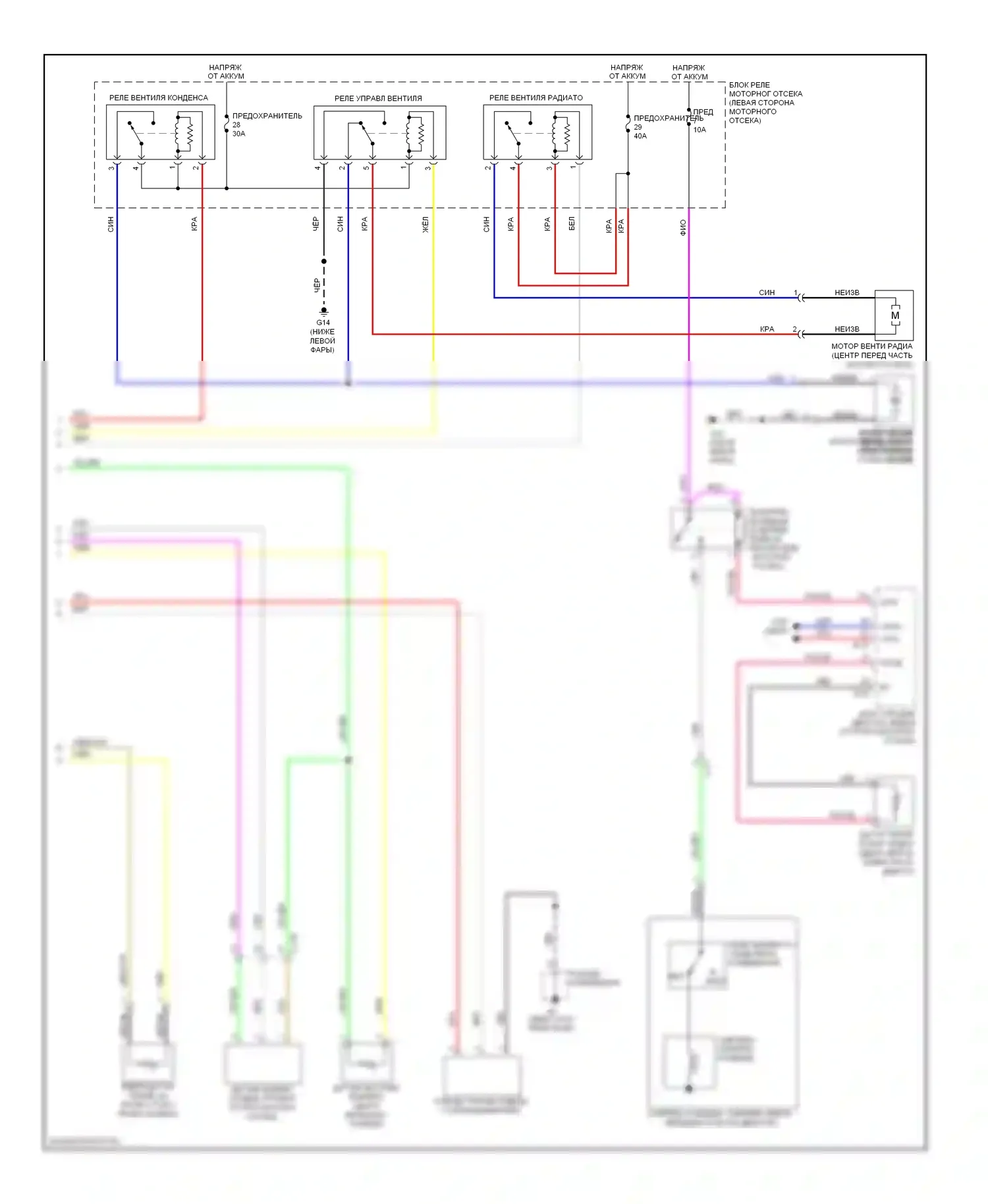 Outlander Mitsubishi III (2012-2015): Электросхема климат контроля (2 из 2) 