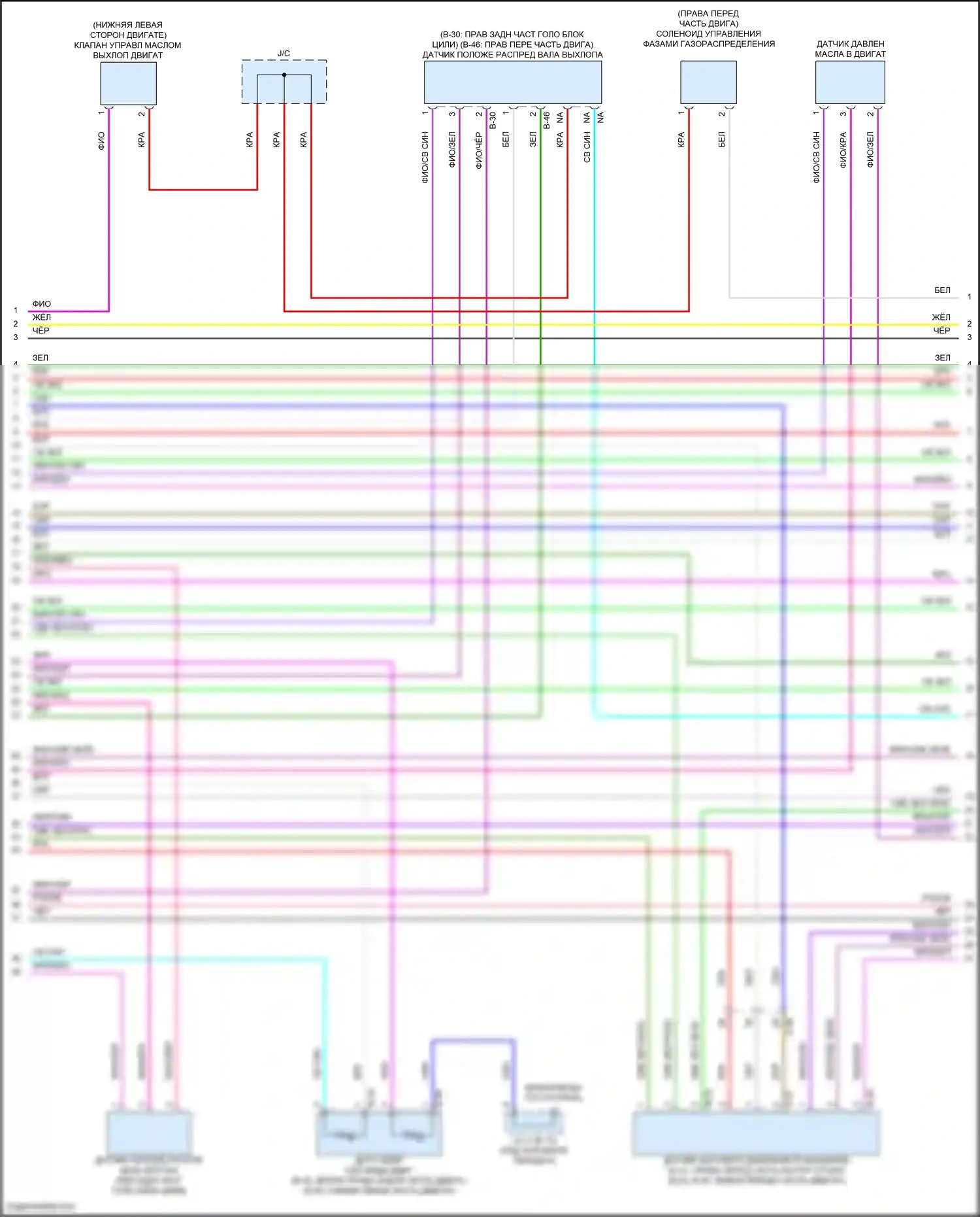 Outlander Mitsubishi IV (2021-2024): Электросхема двигателя 2.5l (2 из 8) 