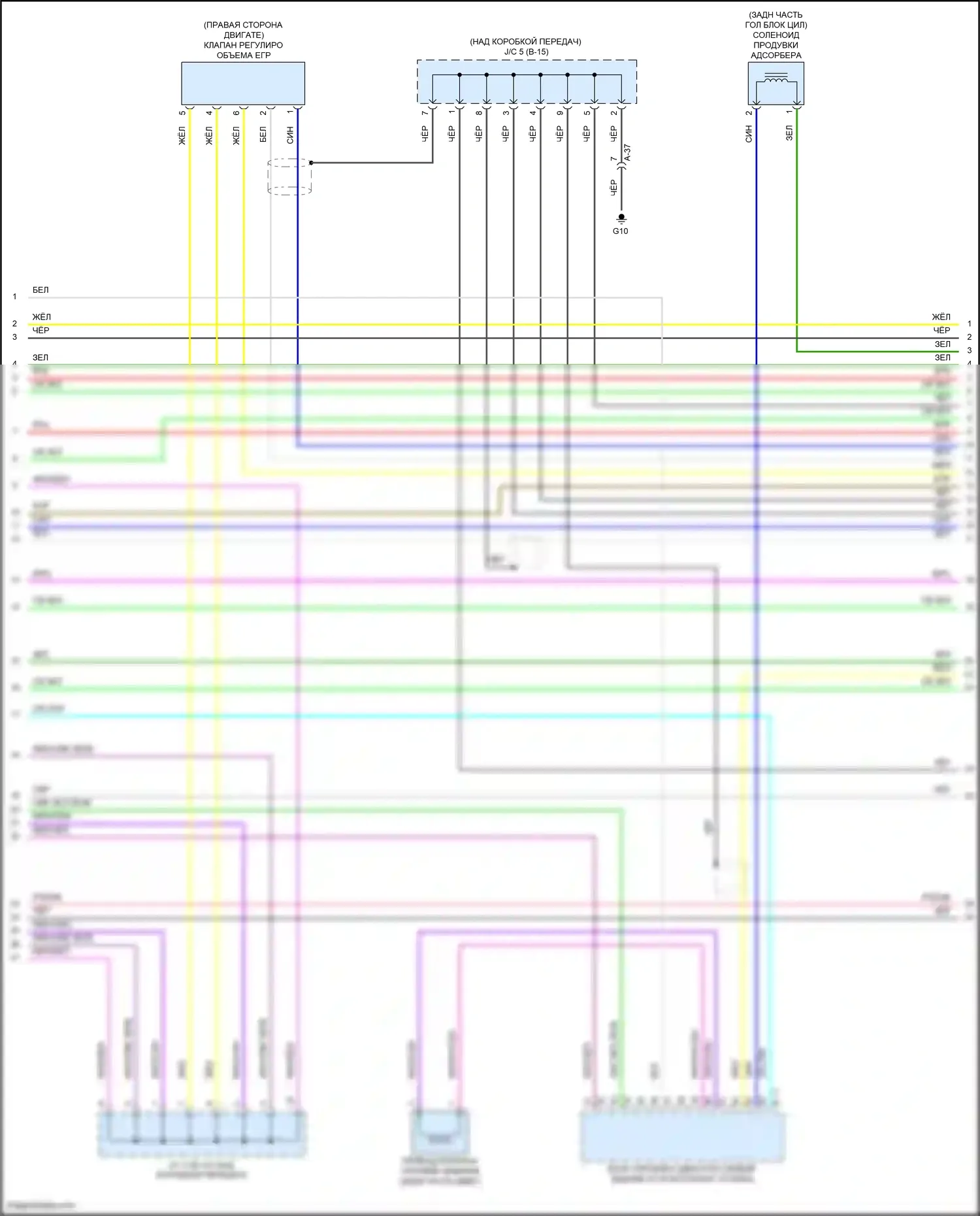 Outlander Mitsubishi IV (2021-2024): Электросхема двигателя 2.5l (3 из 8) 