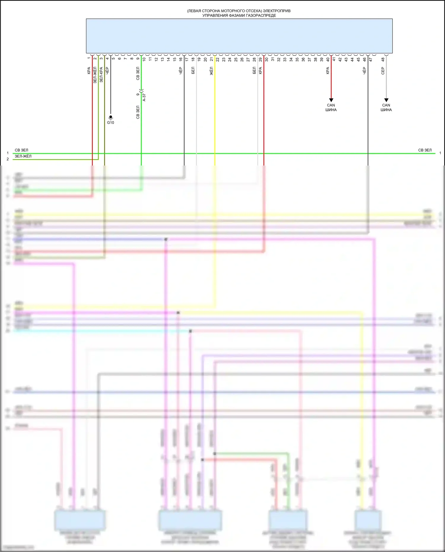 Outlander Mitsubishi IV (2021-2024): Электросхема двигателя 2.5l (6 из 8) 