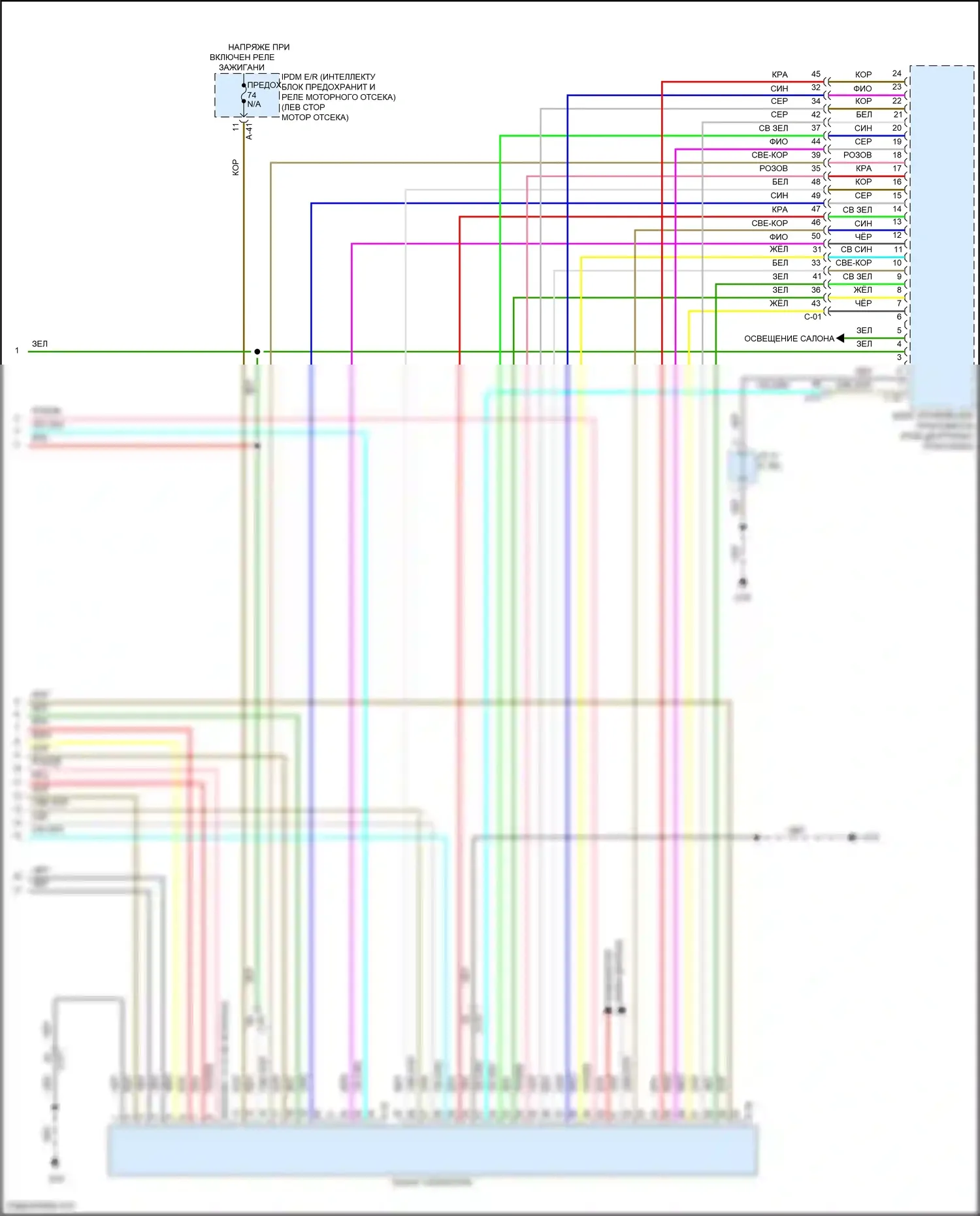 Outlander Mitsubishi IV (2021-2024): Электросхема автоматической коробки передач (3 из 3) 