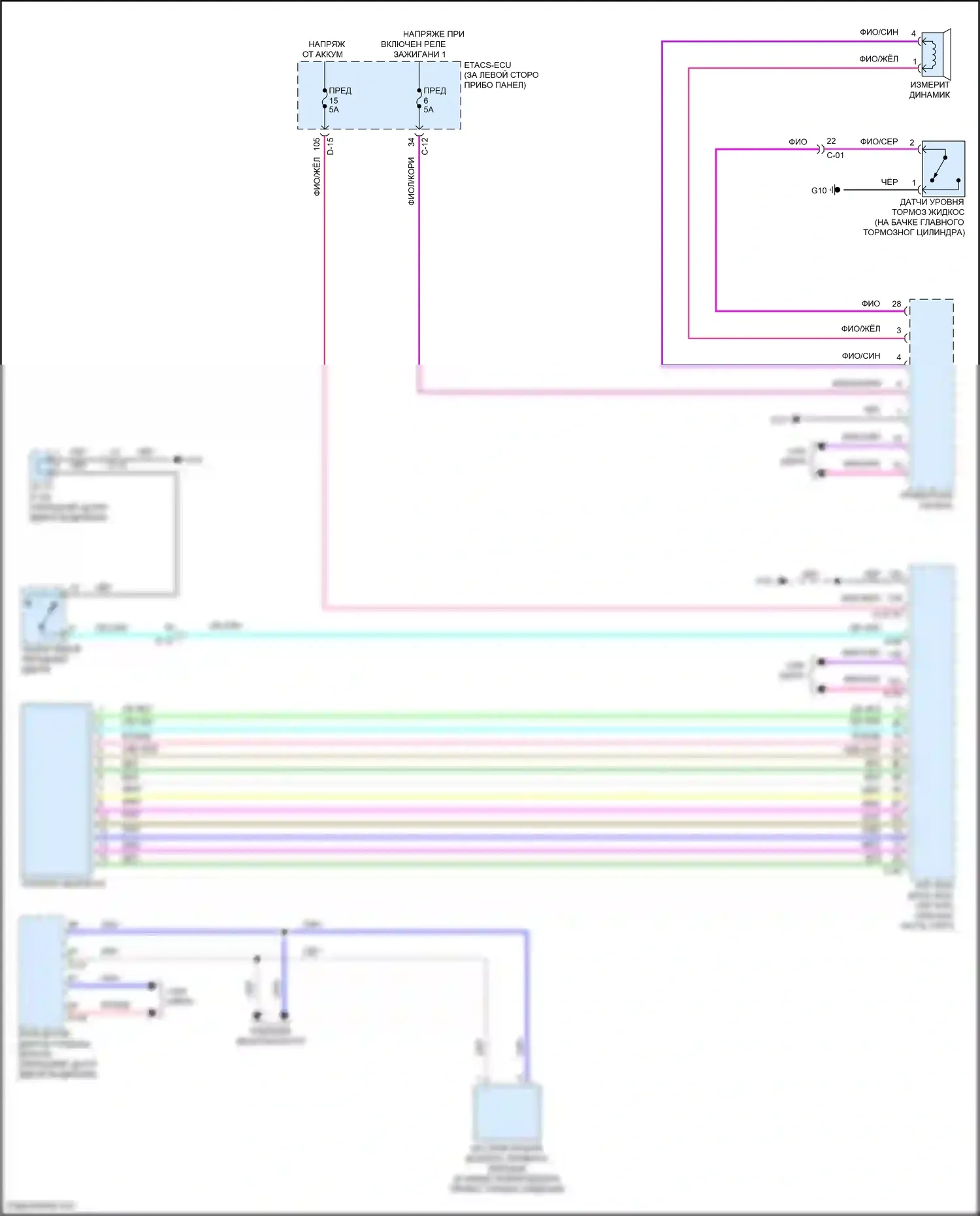 Outlander Mitsubishi IV (2021-2024): Электросхема утора 