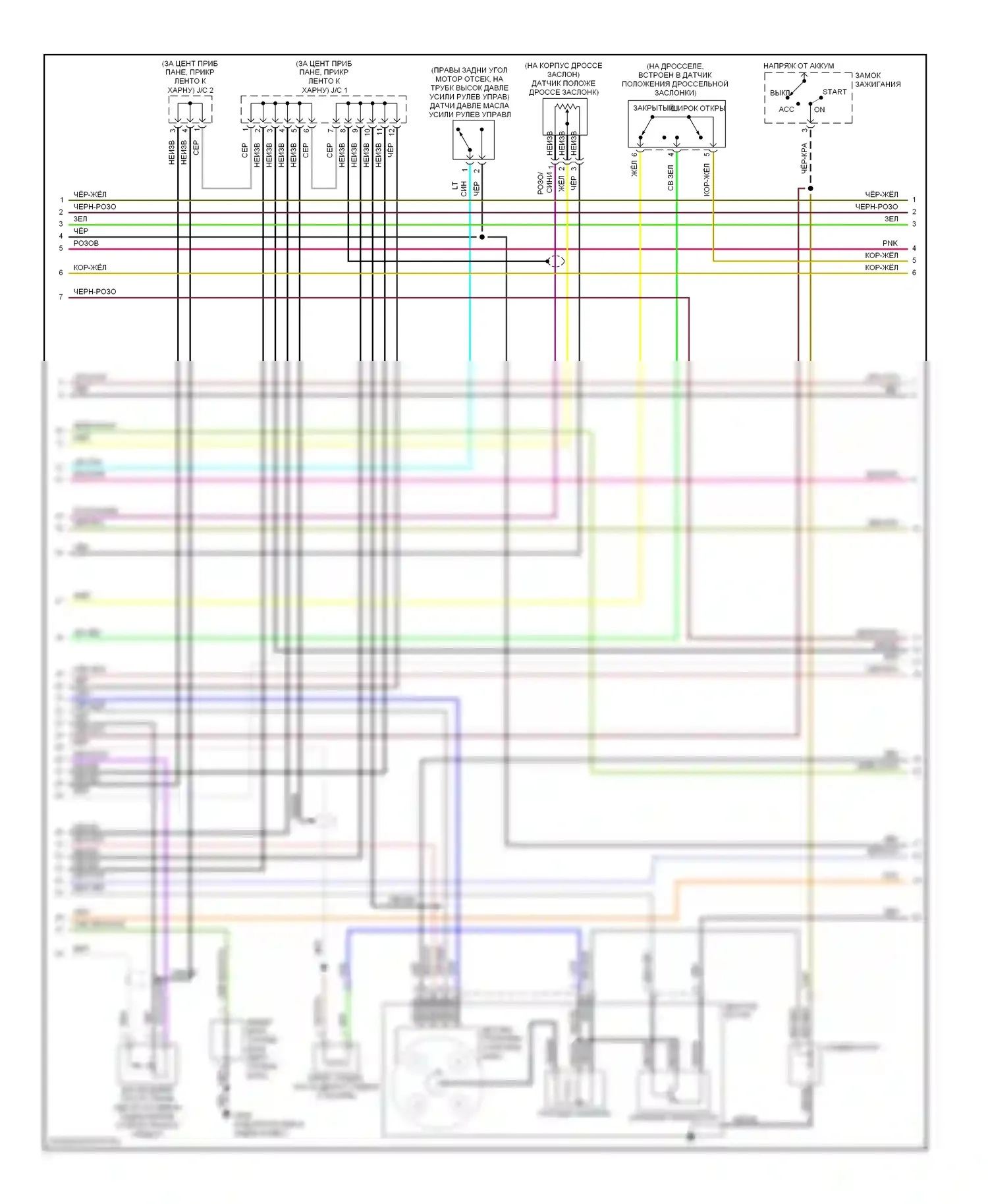 200SX Nissan S14 (1993-2000): Электросхема двигателя 2.0ls (2 из 3) 