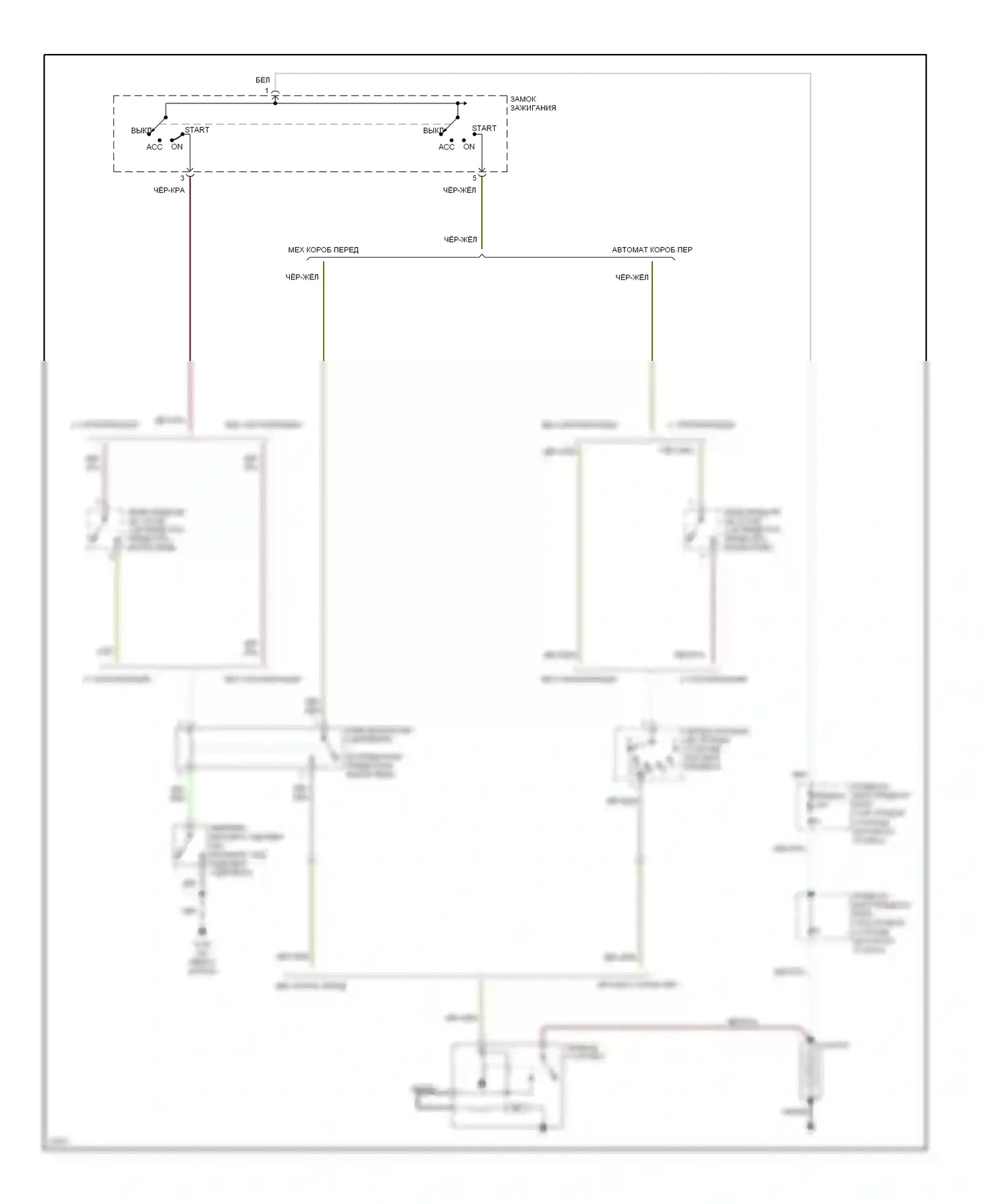240SX Nissan S14 (1994-1999): Электросхема стартера 