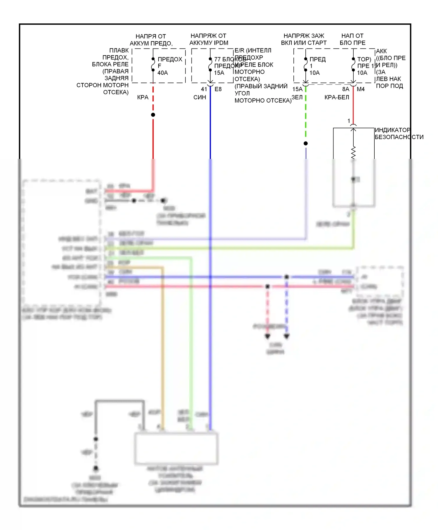 350Z Nissan I рестайлинг (2005-2009): Электросхема иммобилайзера 