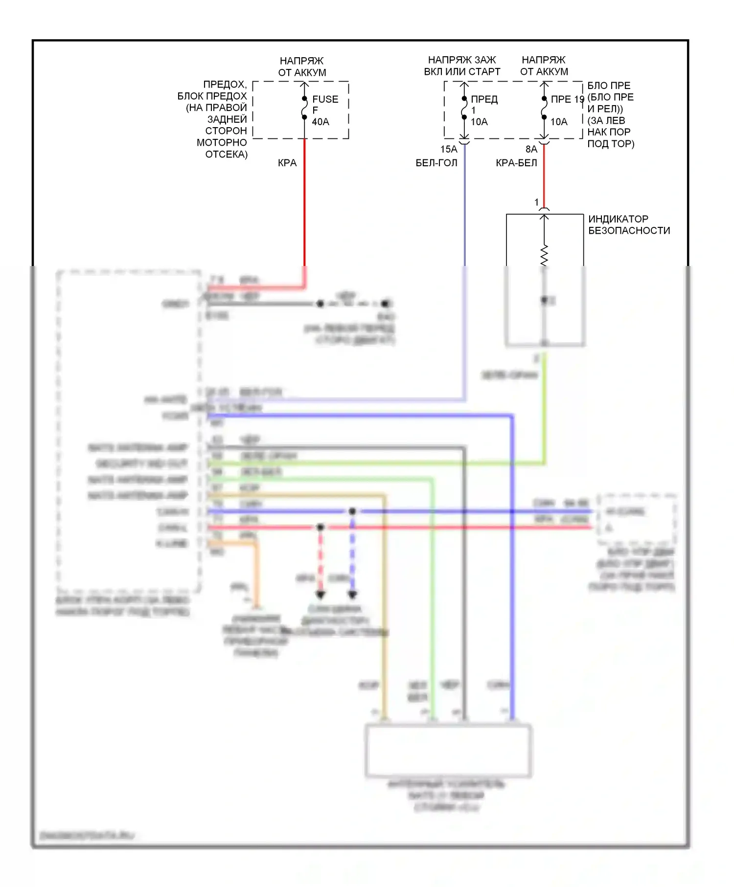 350Z Nissan I (2002-2005): Электросхема иммобилайзера 