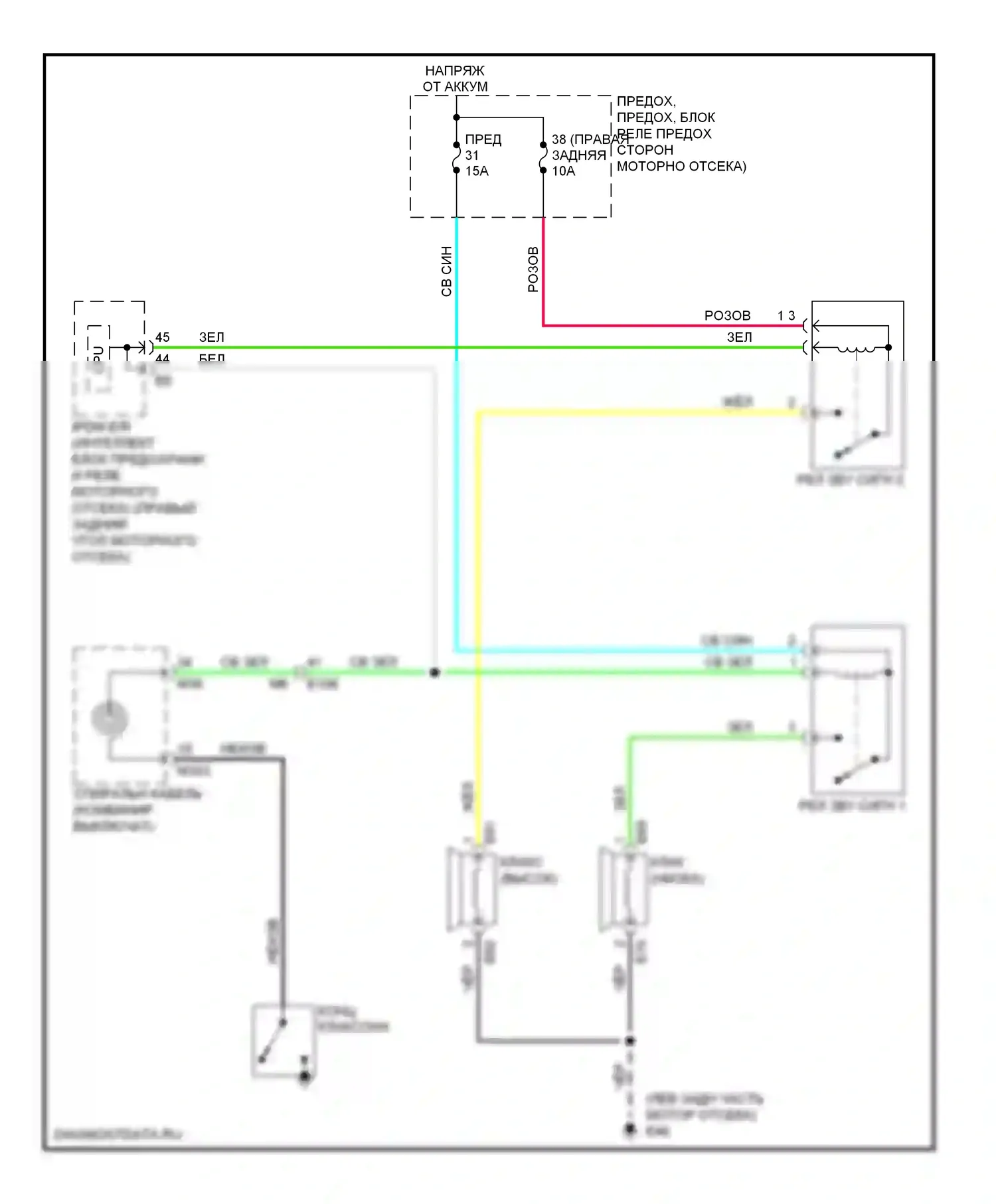370Z Nissan I (2008-2014): Электросхема клаксона 