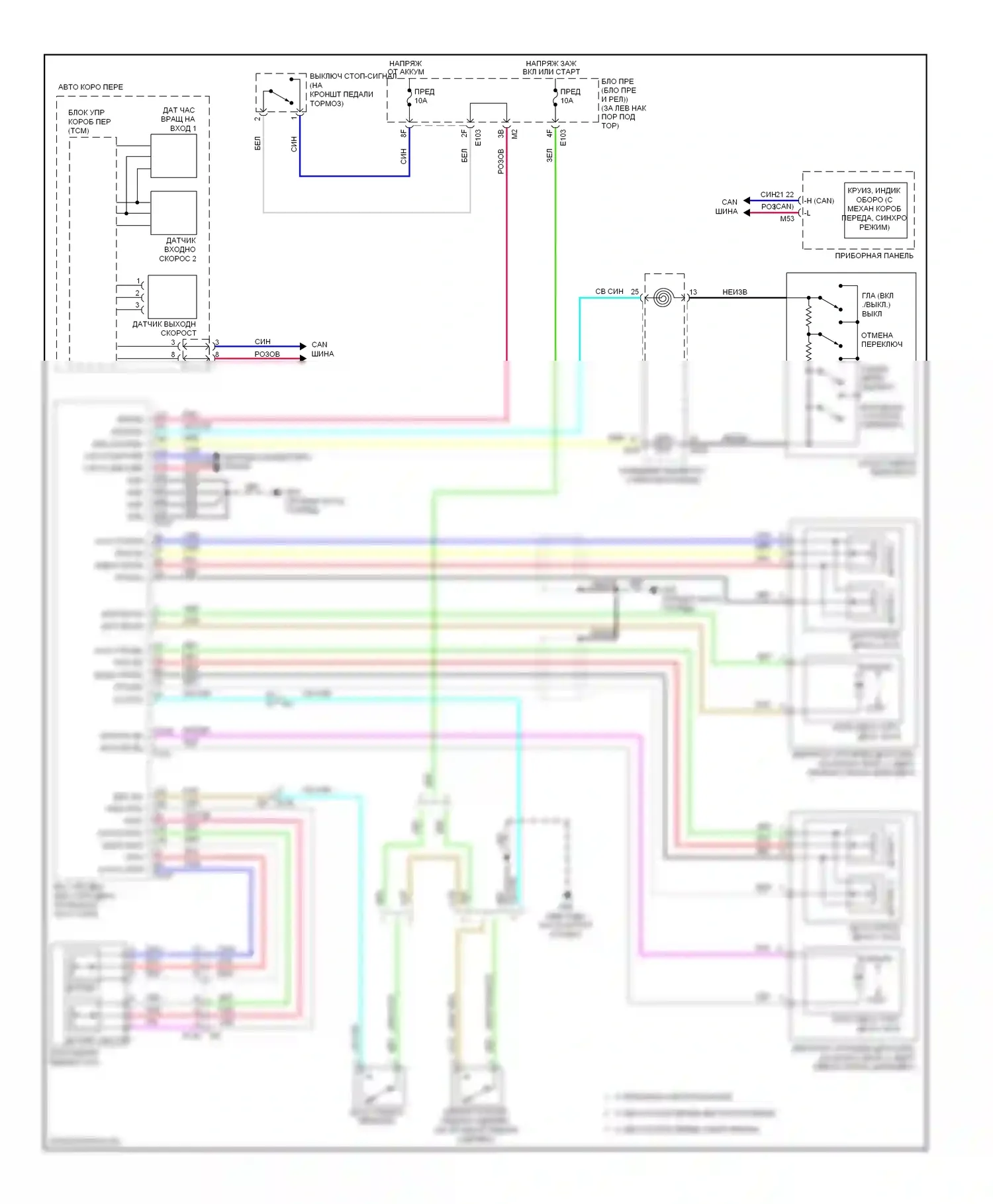 370Z Nissan I (2008-2014): Электросхема круиз-контроля 