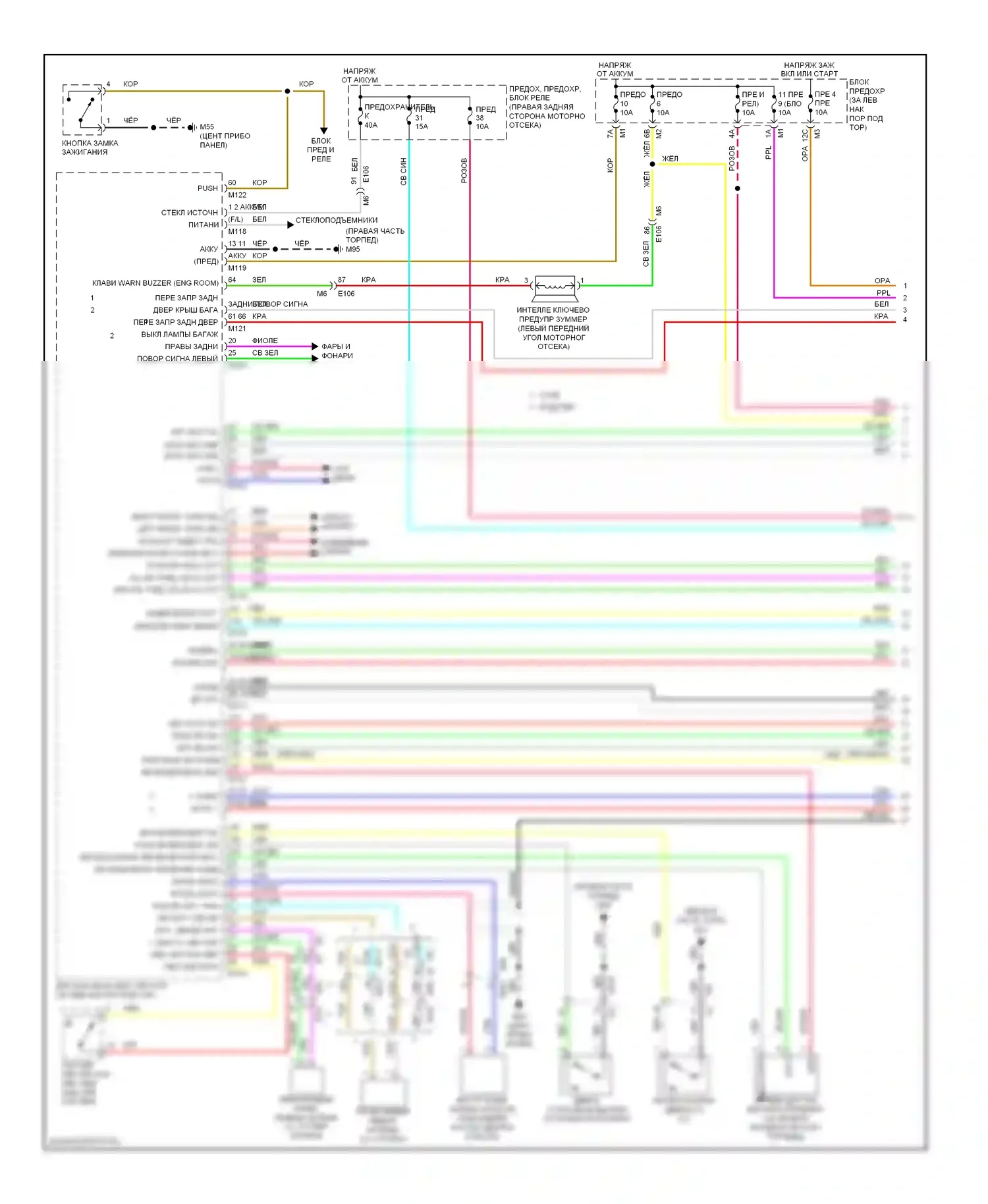 370Z Nissan I (2008-2014): Сигнализации электросхема (1 из 3) 