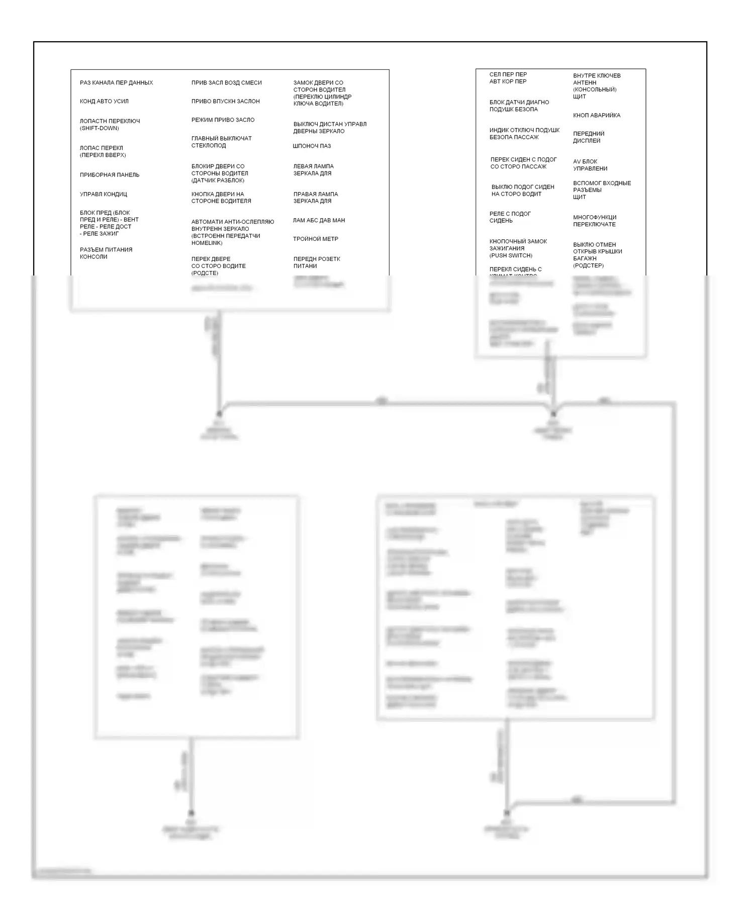 370Z Nissan I (2008-2014): Электросхема разводки массы (1 из 2) 