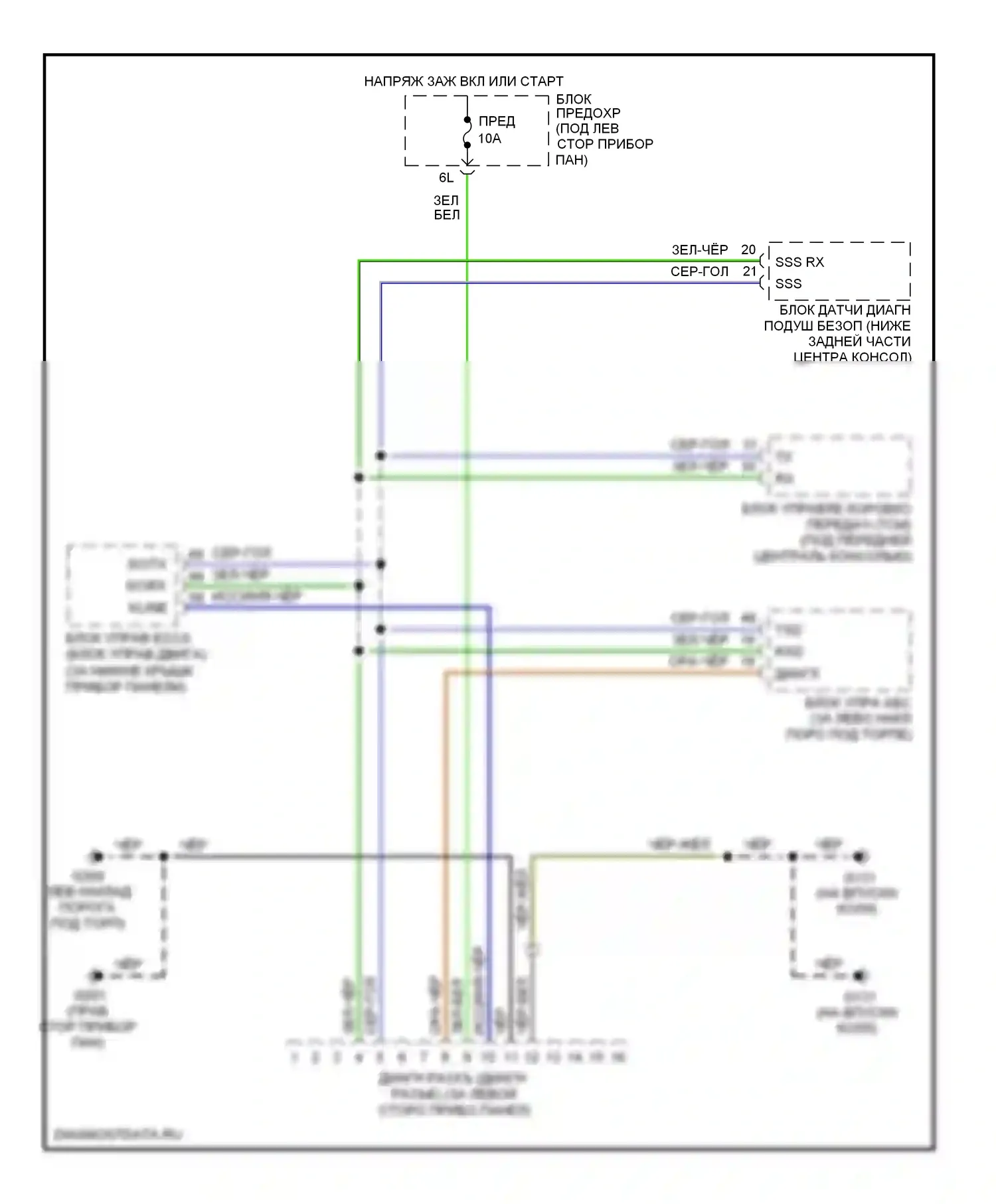 Altima Nissan L30 рестайлинг (1999-2001): Can шина 