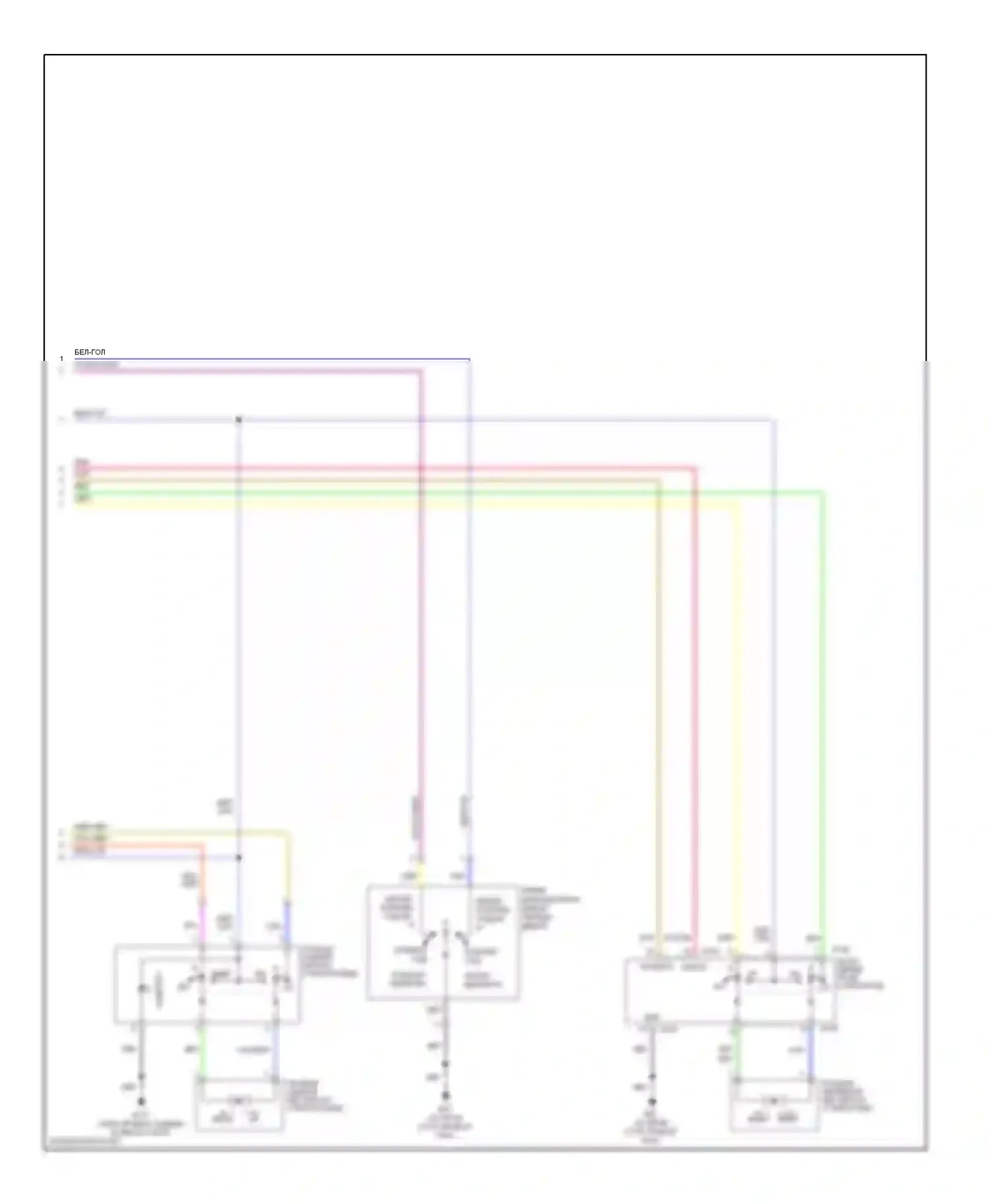Altima Nissan L31 (2001-2004): Электросхема стеклоподъемника с системой защиты от защемления на стороне водителя (2 из 2) 