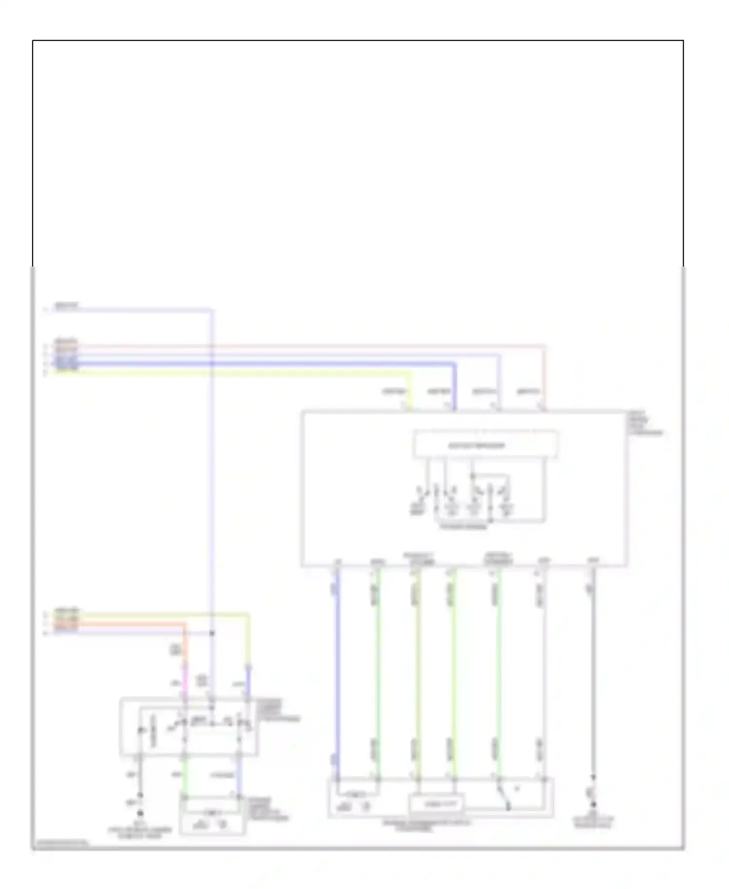Altima Nissan L31 (2001-2004): Электросхема стеклоподъемника с системой защиты от защемления со стороны водителя и пассажира (2 из 2) 
