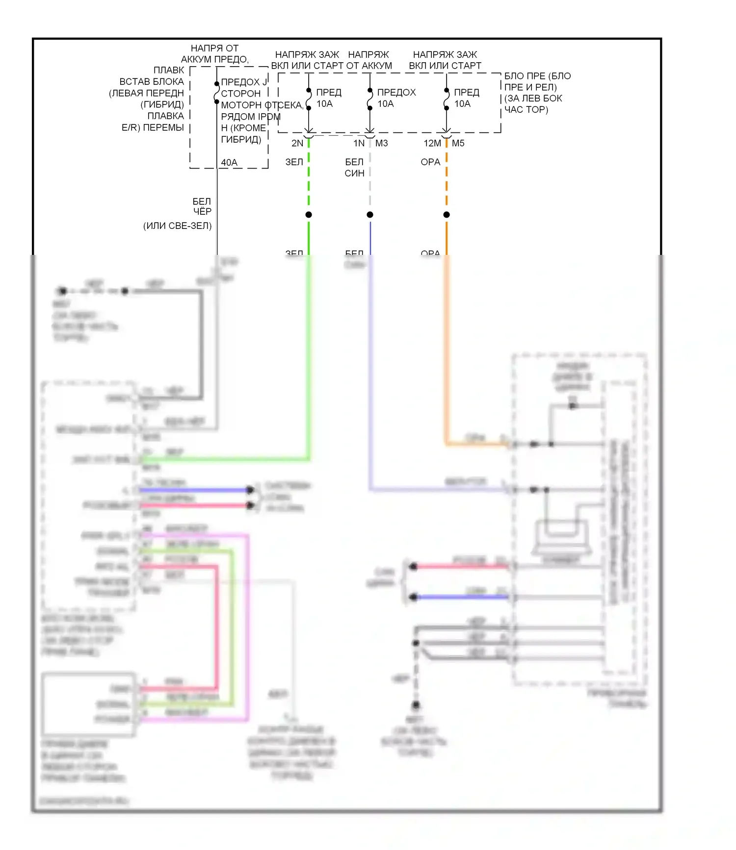 Altima Nissan L32 рестайлинг (2009-2013): Электросхема контроля давления в шинах 