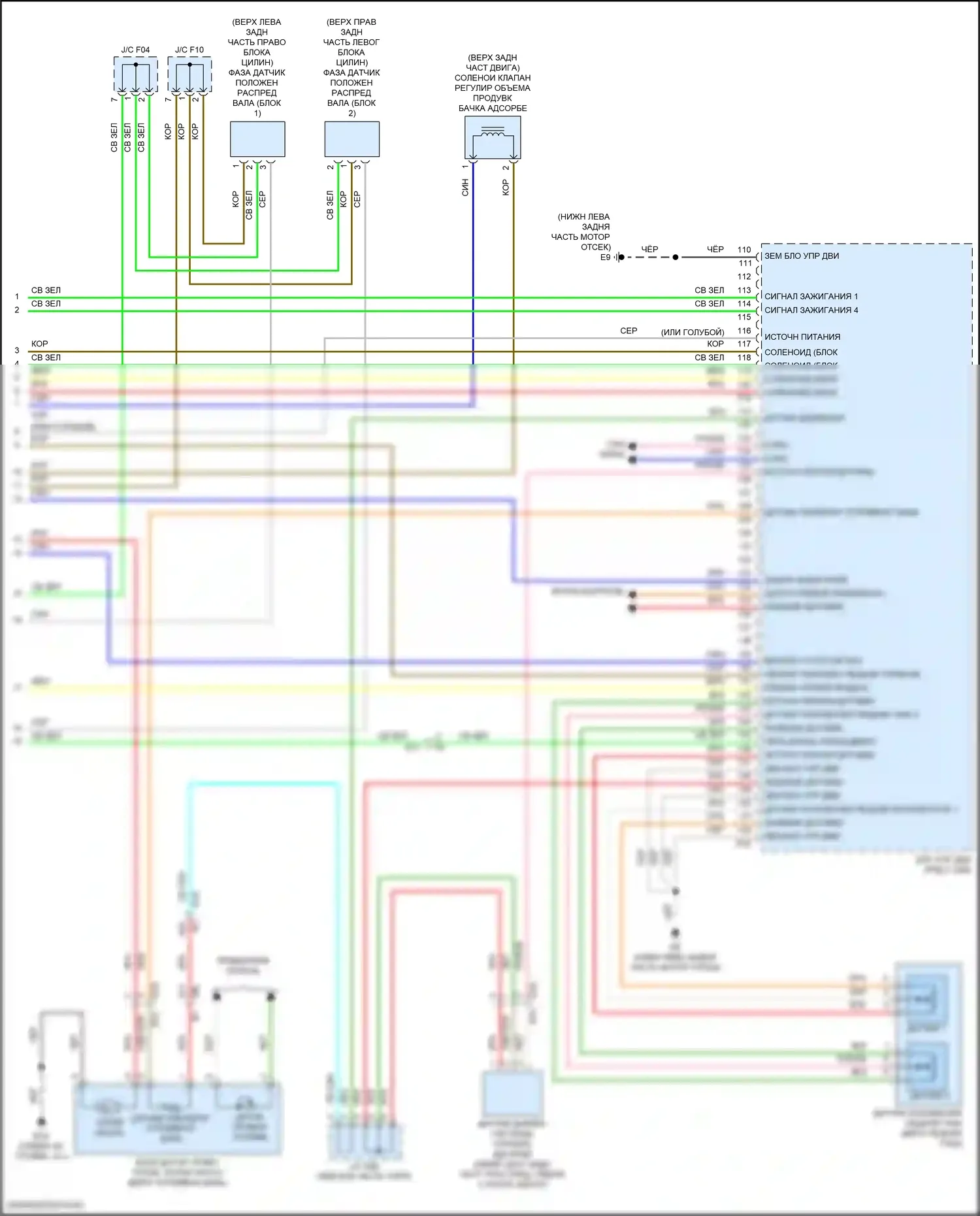 Altima Nissan L33 рестайлинг (2015-2018): Электросхема двигателя 3.5l (6 из 6) 