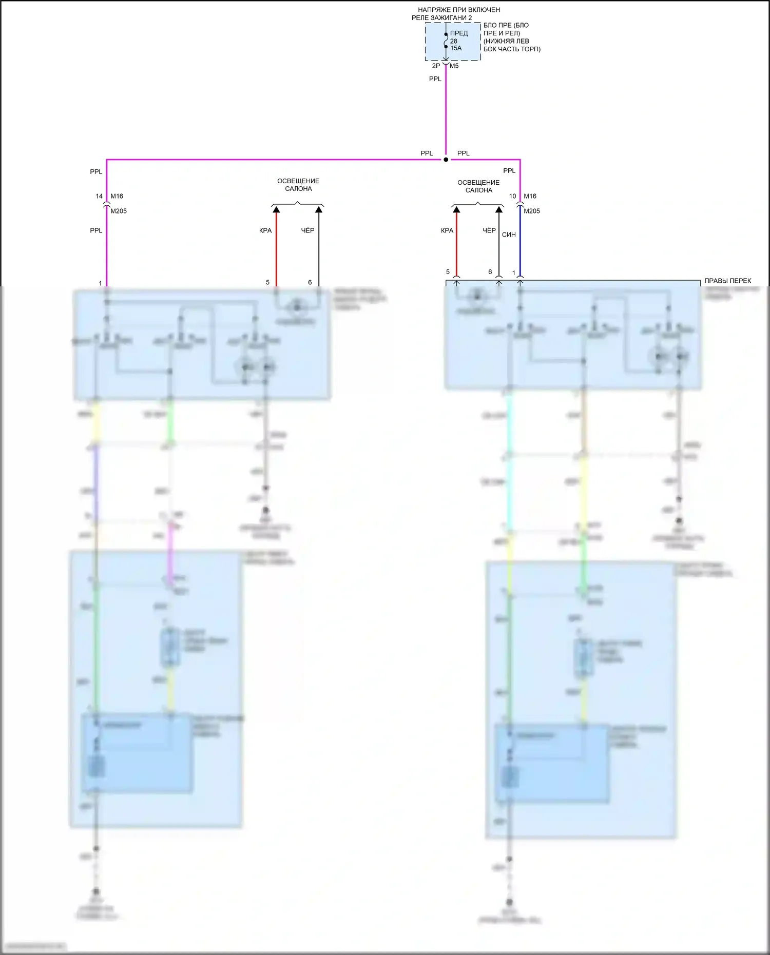 Altima Nissan L33 рестайлинг (2015-2018): Электросхема обогреваемых сидений 