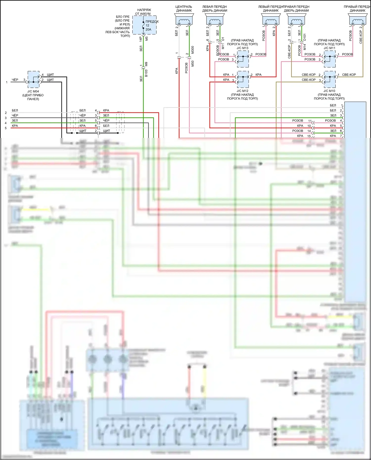 Altima Nissan L33 рестайлинг (2015-2018): Электросхема навигации, с bose (2 из 2) 